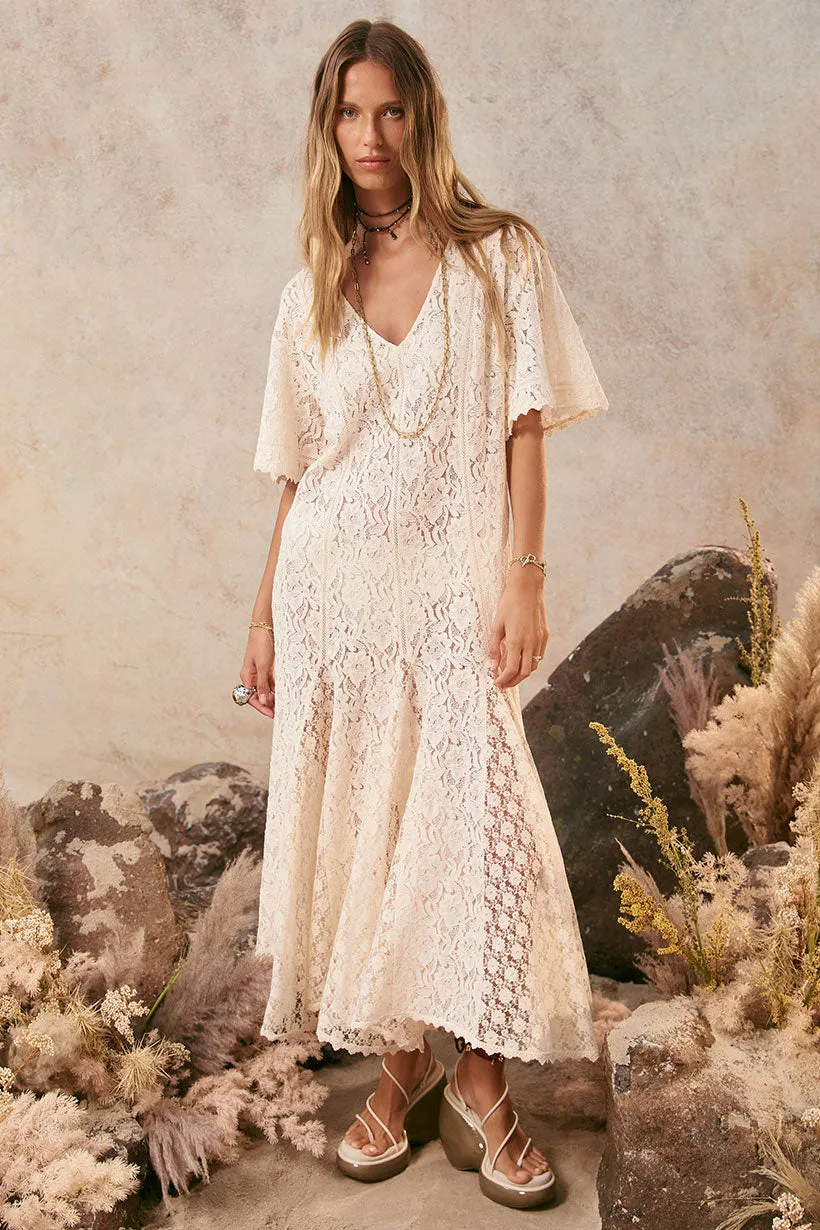 Lux Lisbon Lace Handkerchief Dress,Dresses