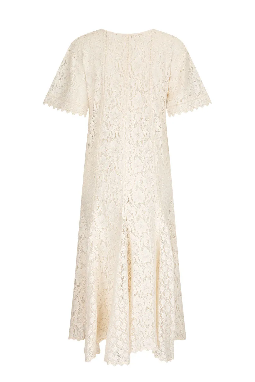 Lux Lisbon Lace Handkerchief Dress,Dresses