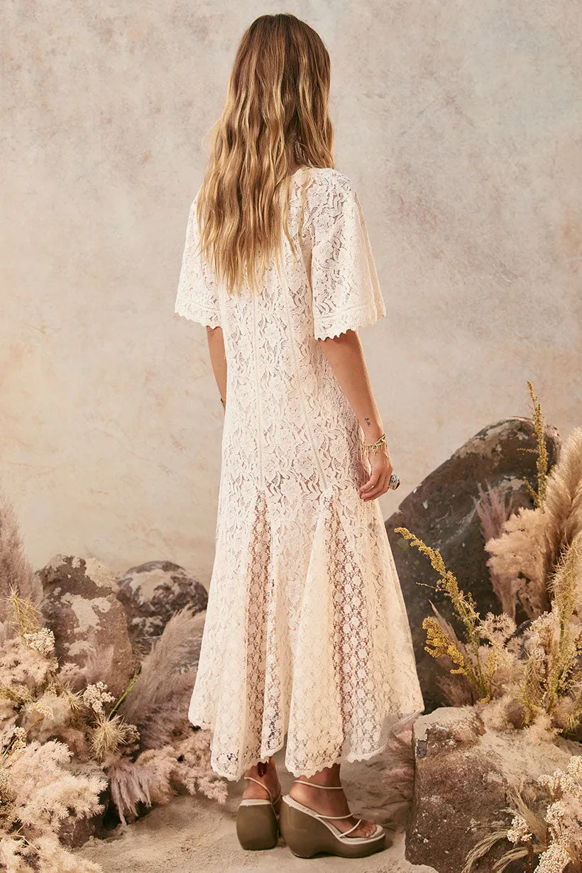 Lux Lisbon Lace Handkerchief Dress,Dresses