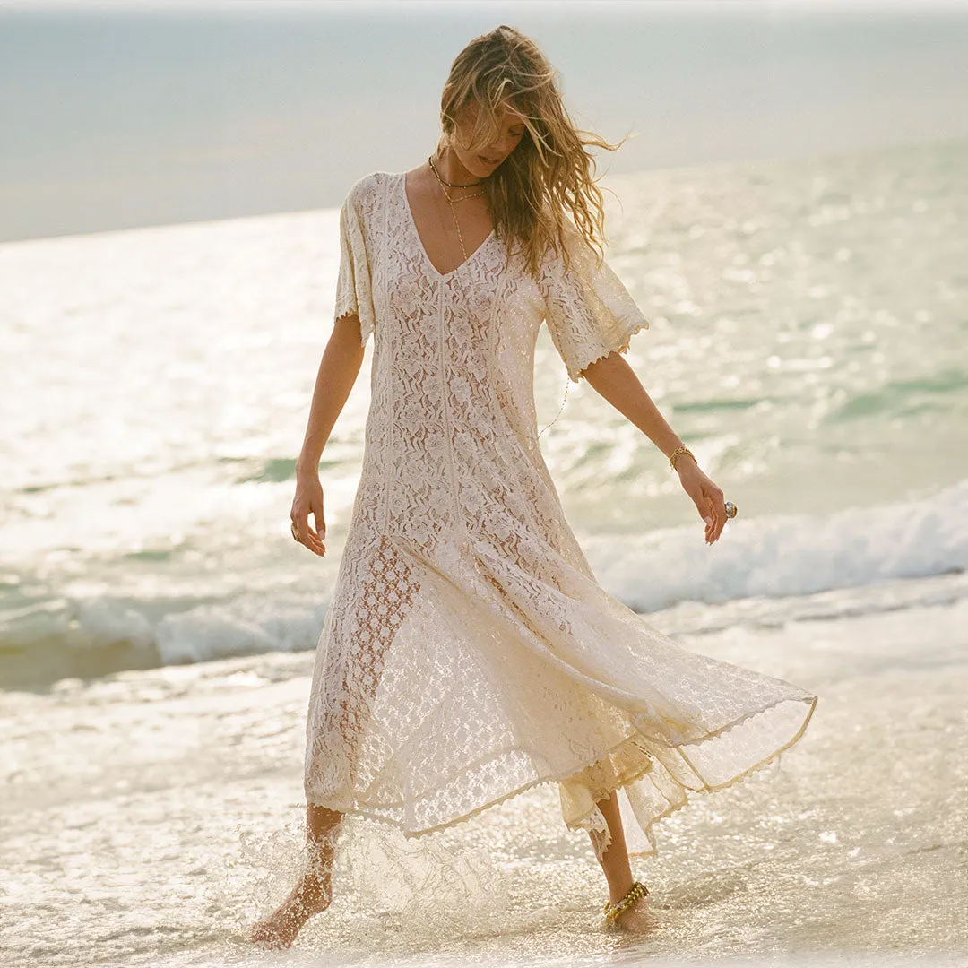 Lux Lisbon Lace Handkerchief Dress,Dresses