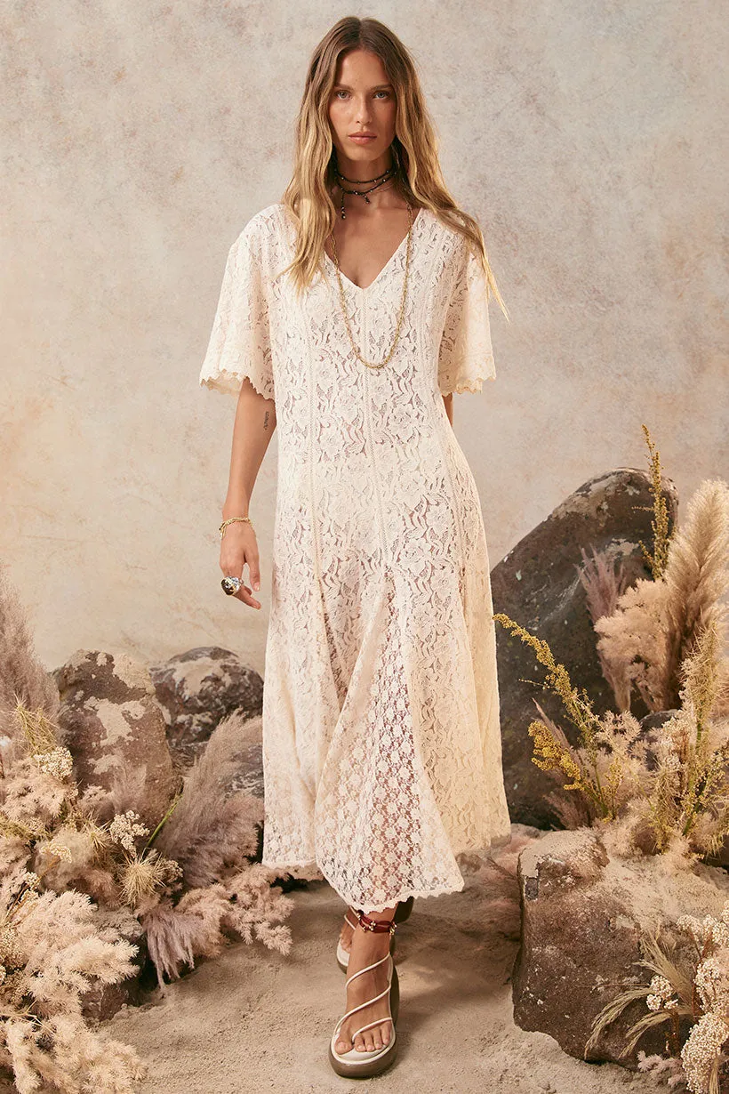 Lux Lisbon Lace Handkerchief Dress,Dresses