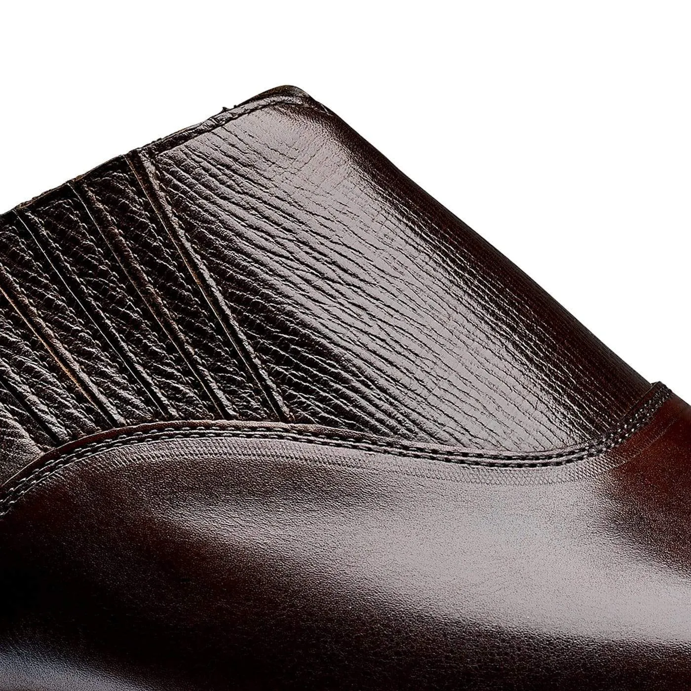 Magee Dark Brown Antique Calf & Dark Brown Willow Grain,Men Loafers