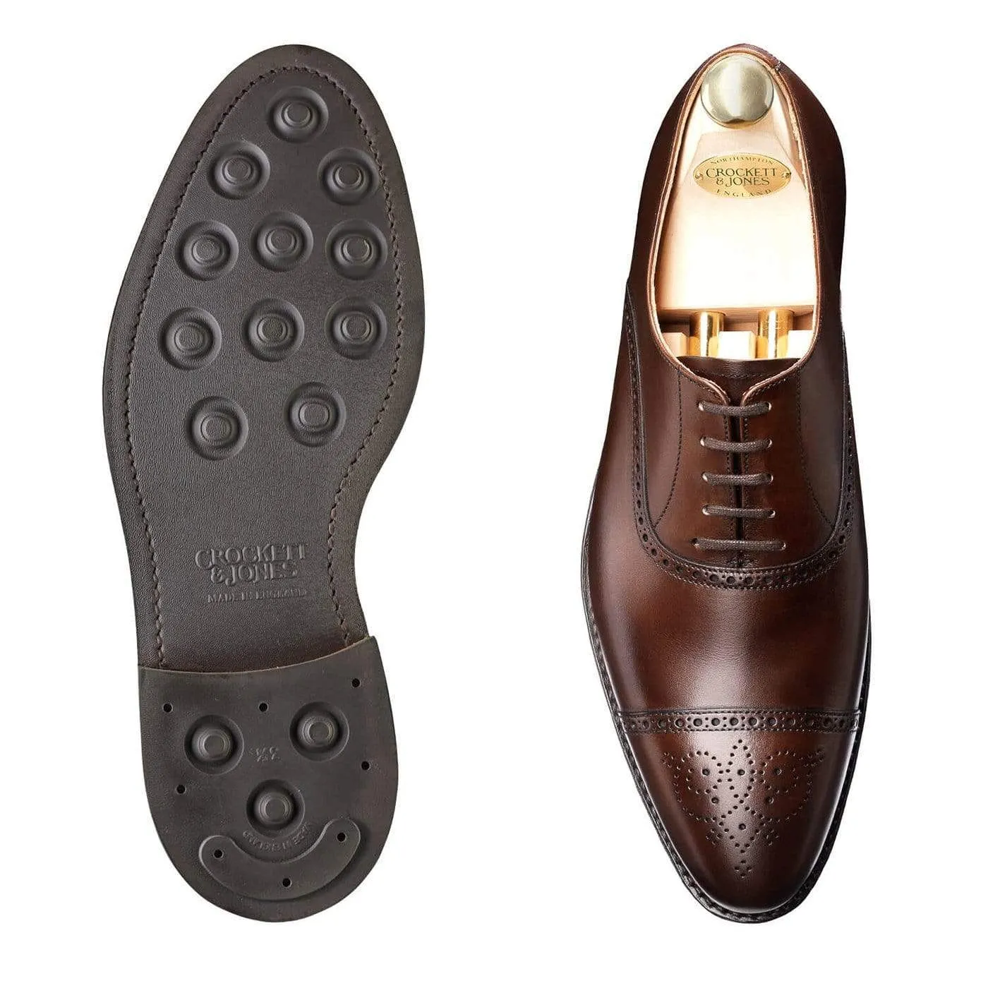 Malton Dark Brown Burnished Calf,Men Oxfords