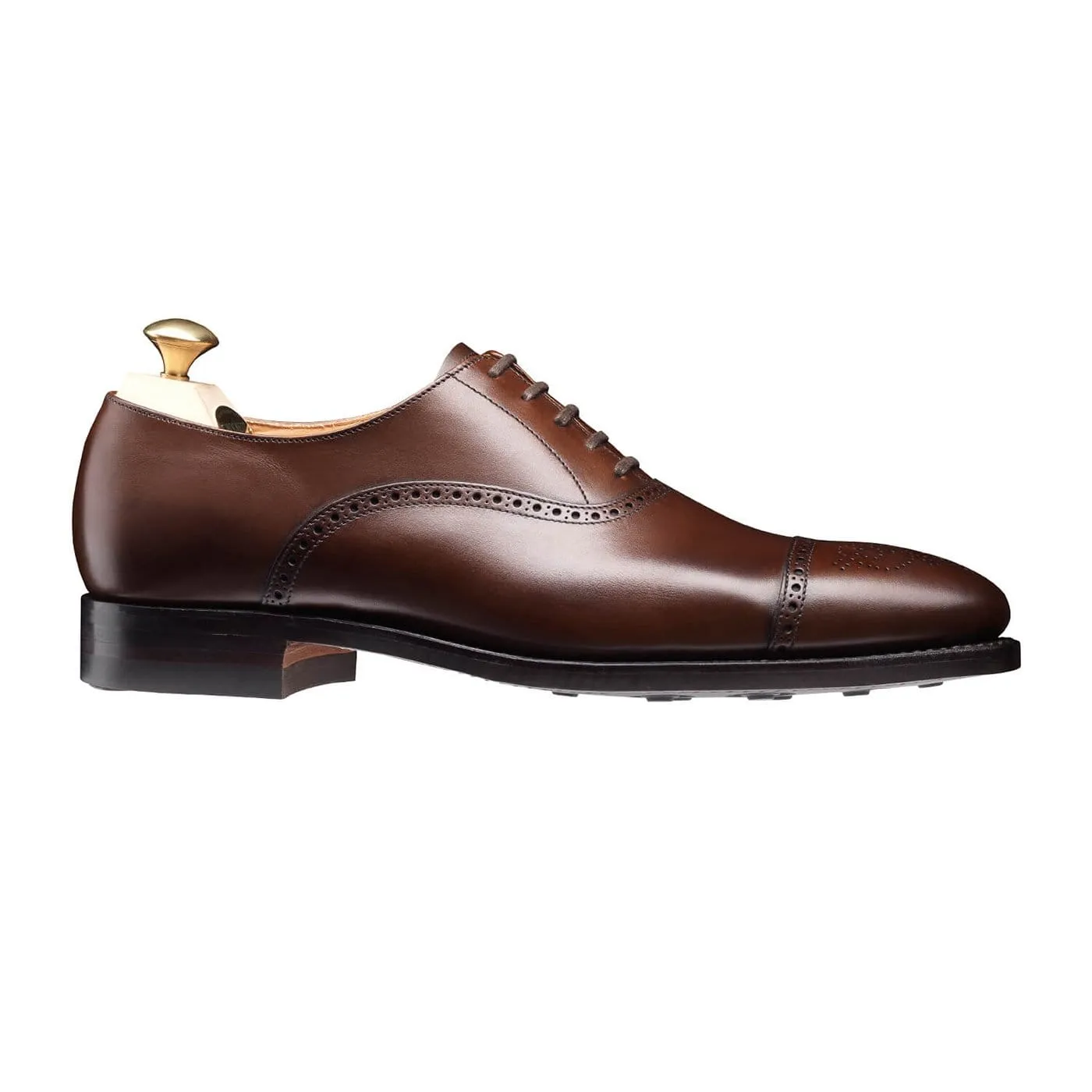 Malton Dark Brown Burnished Calf,Men Oxfords