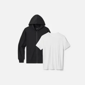 Men's Hoodie   T-Shirt Bundle,Men Tops