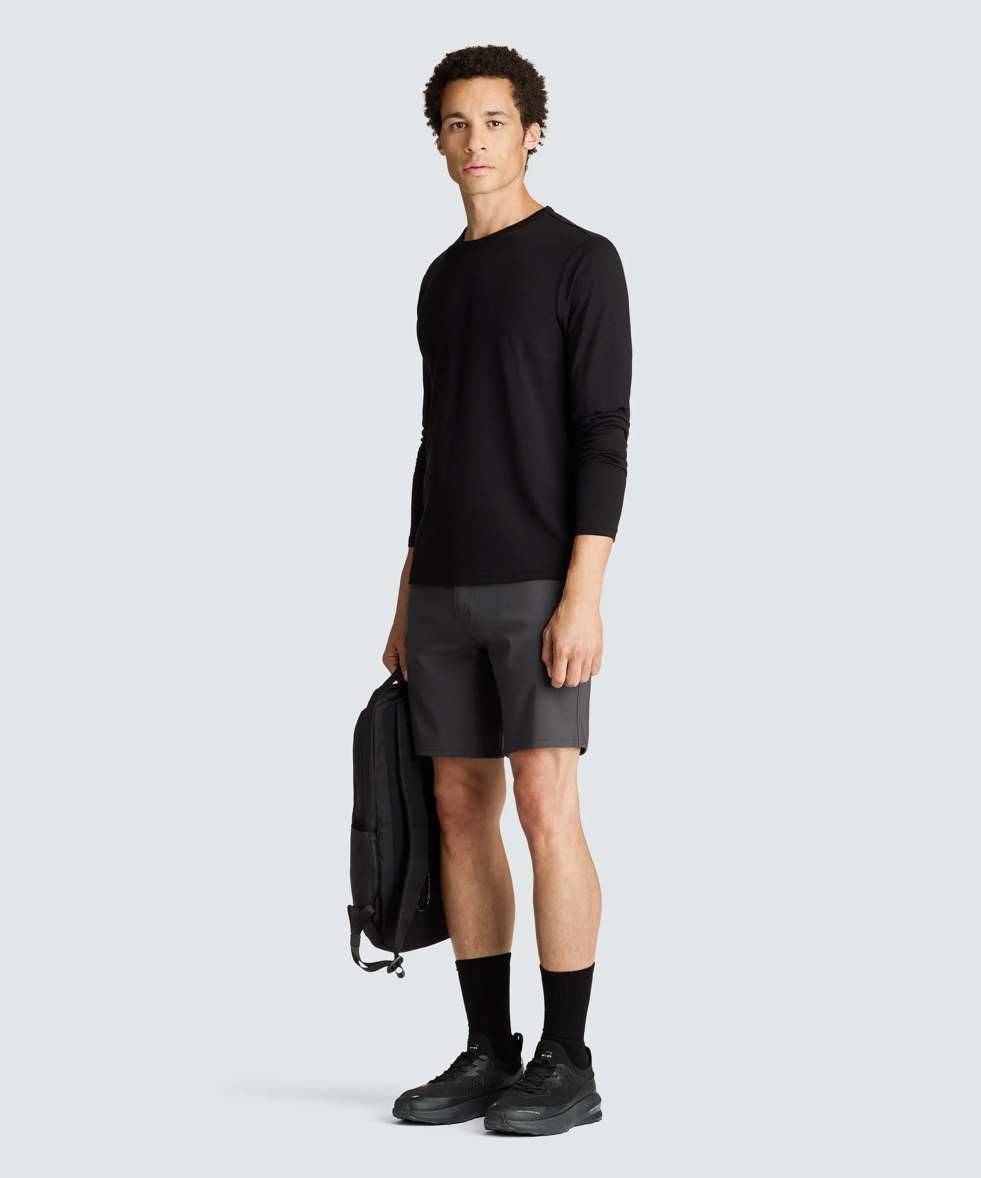 Men's Long Sleeve Merino Crew,Men Tops
