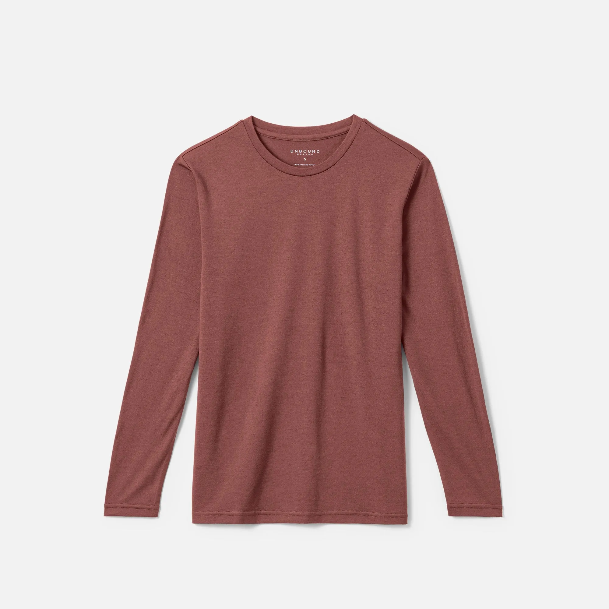 Men's Long Sleeve Merino Crew,Men Tops