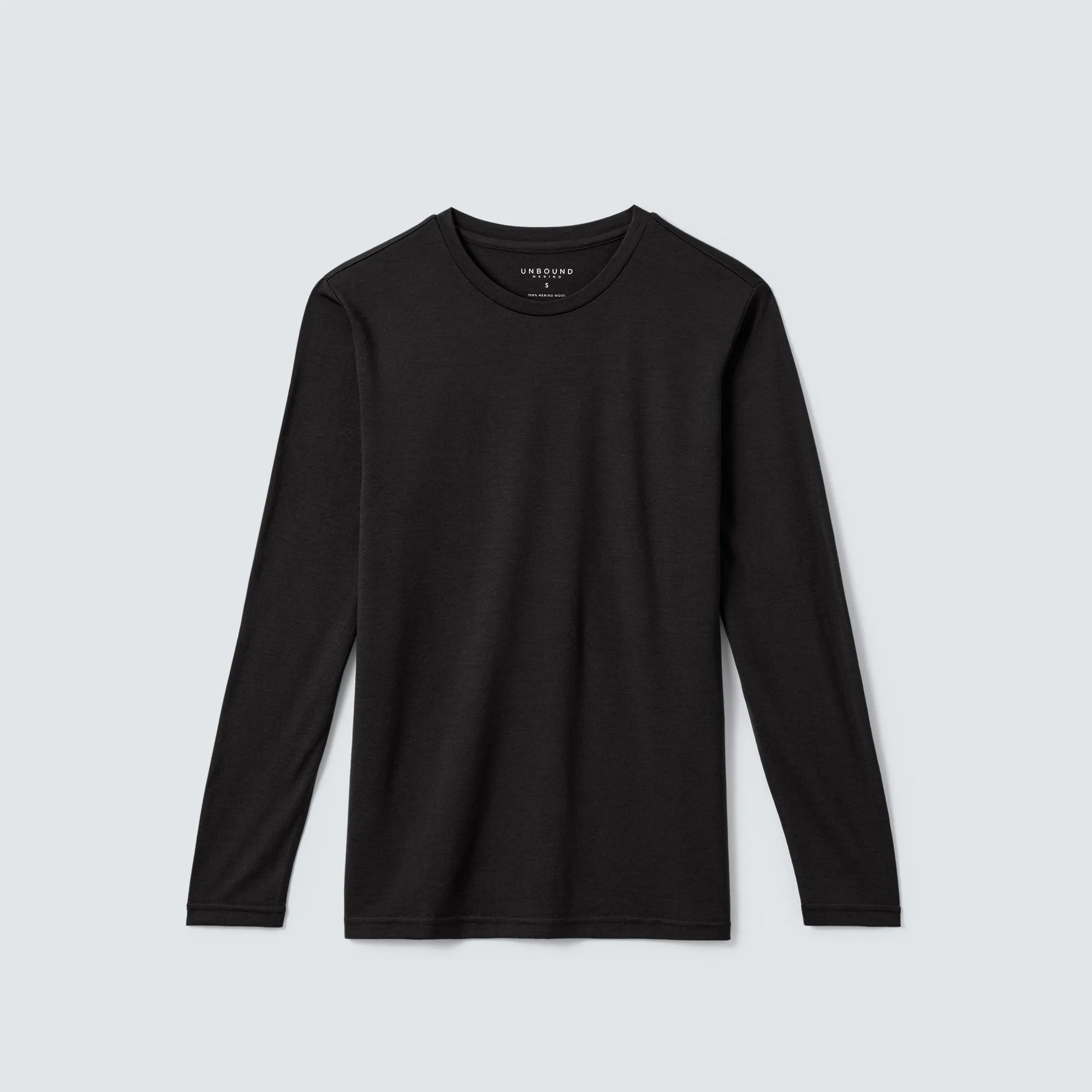 Men's Long Sleeve Merino Crew,Men Tops