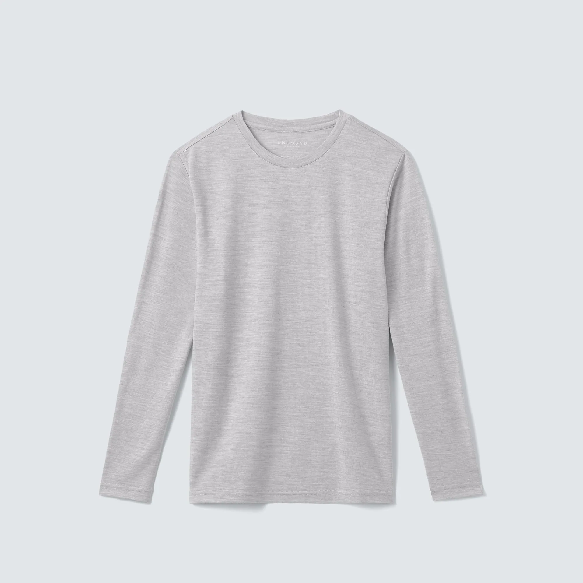 Men's Long Sleeve Merino Crew,Men Tops