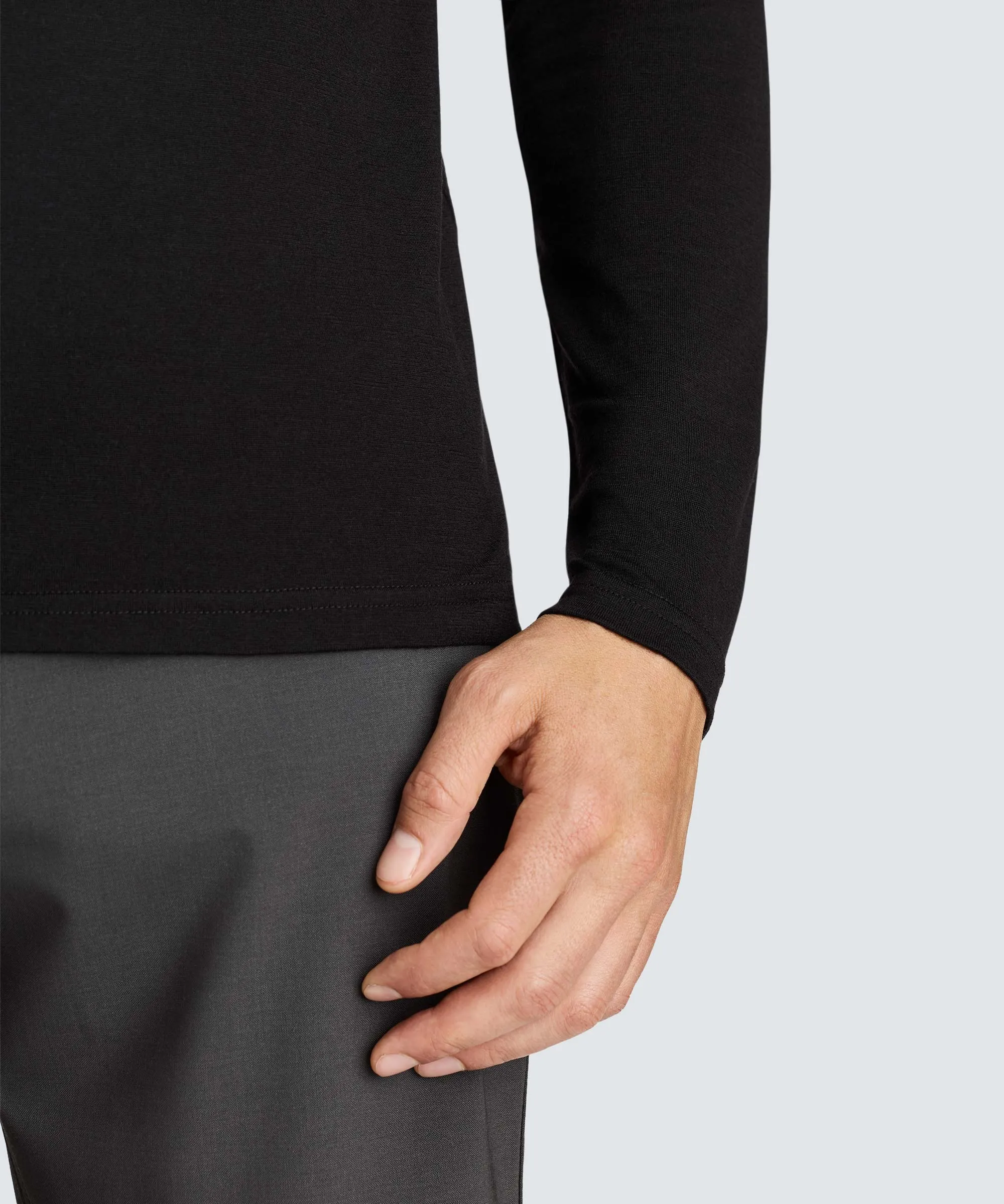 Men's Long Sleeve Merino Crew,Men Tops
