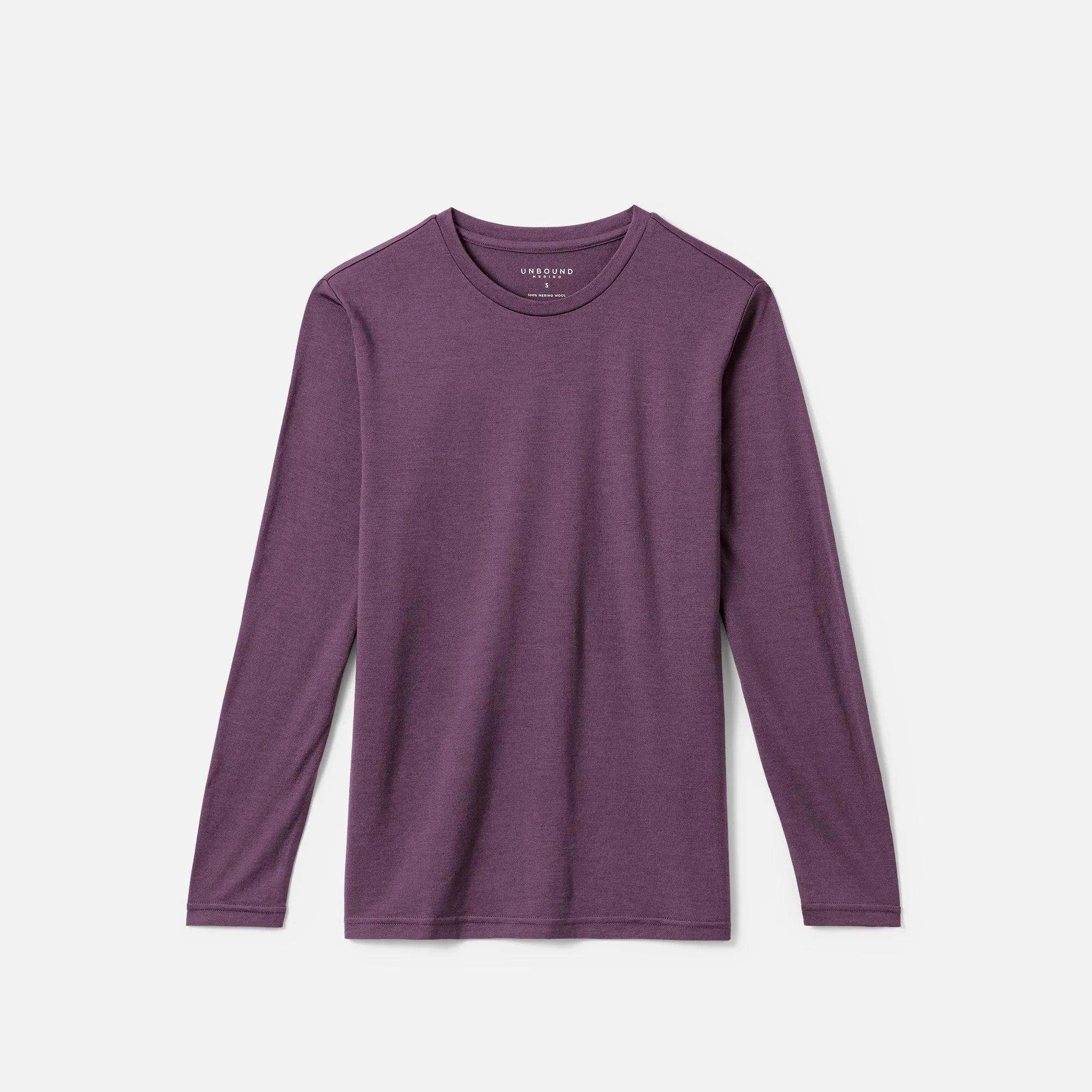 Men's Long Sleeve Merino Crew,Men Tops