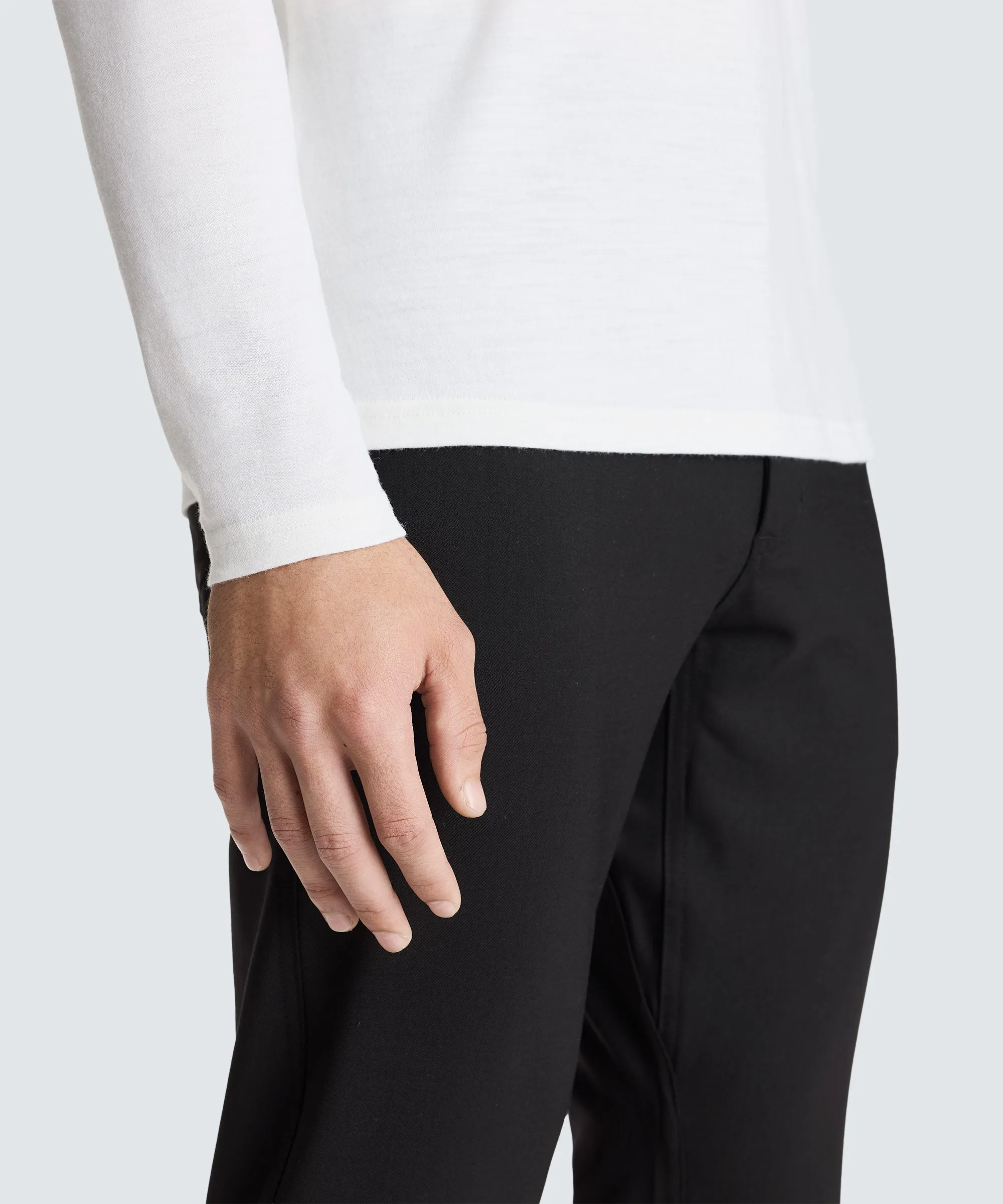Men's Long Sleeve Merino Crew,Men Tops