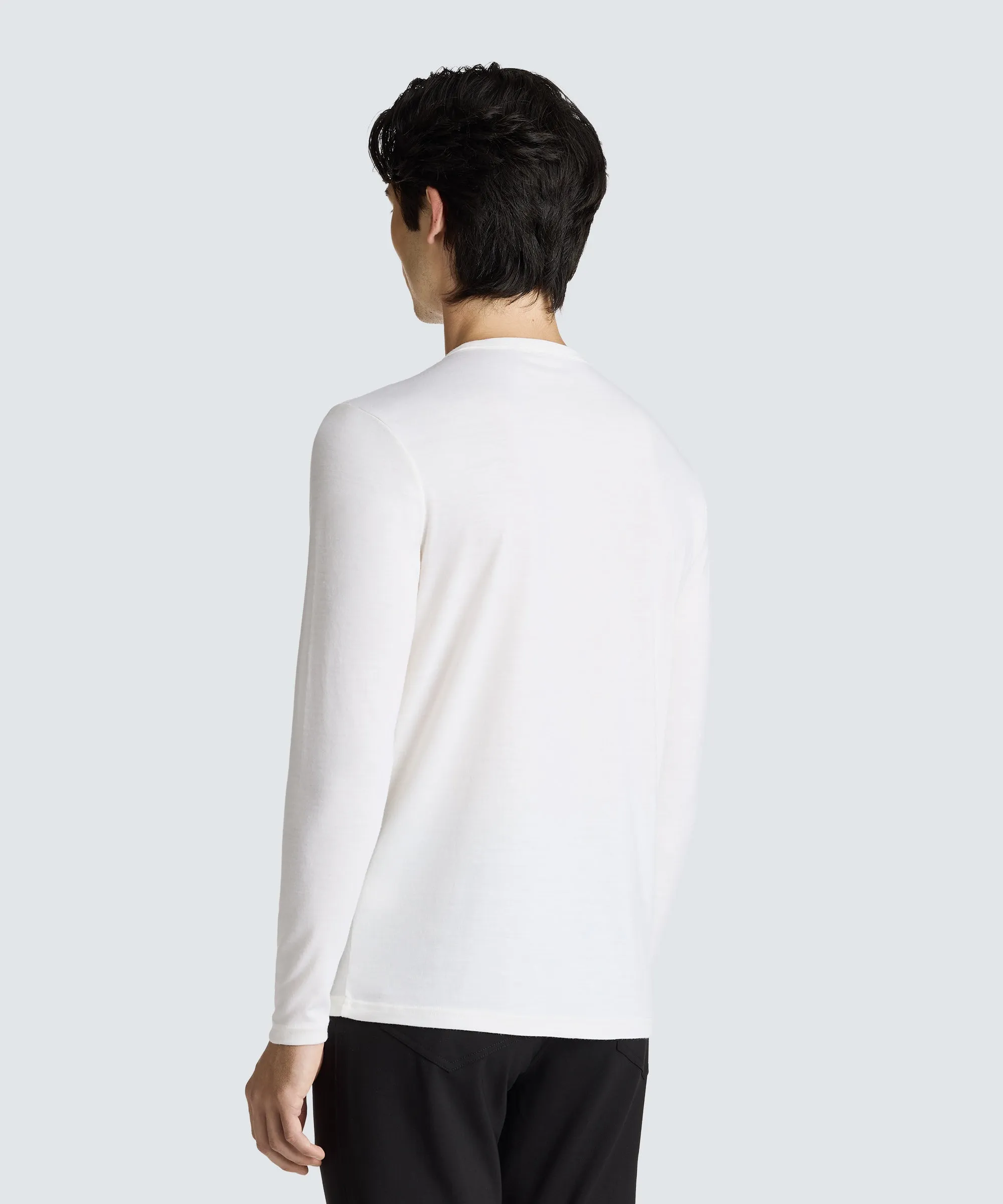 Men's Long Sleeve Merino Crew,Men Tops