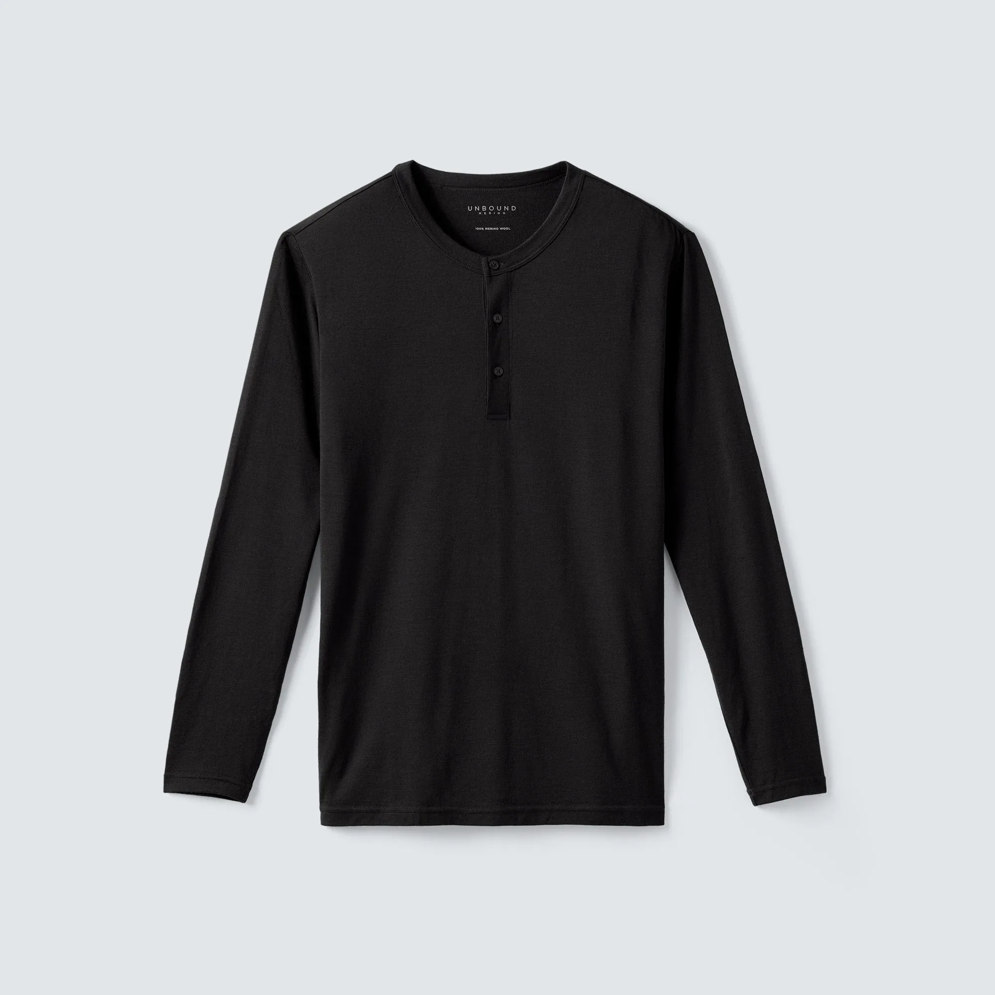 Men's Long Sleeve Merino Henley,Men Tops