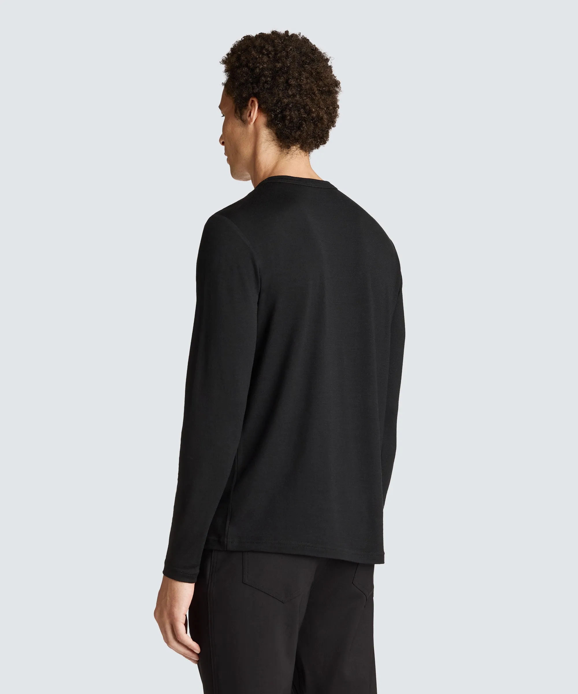 Men's Long Sleeve Merino Henley,Men Tops