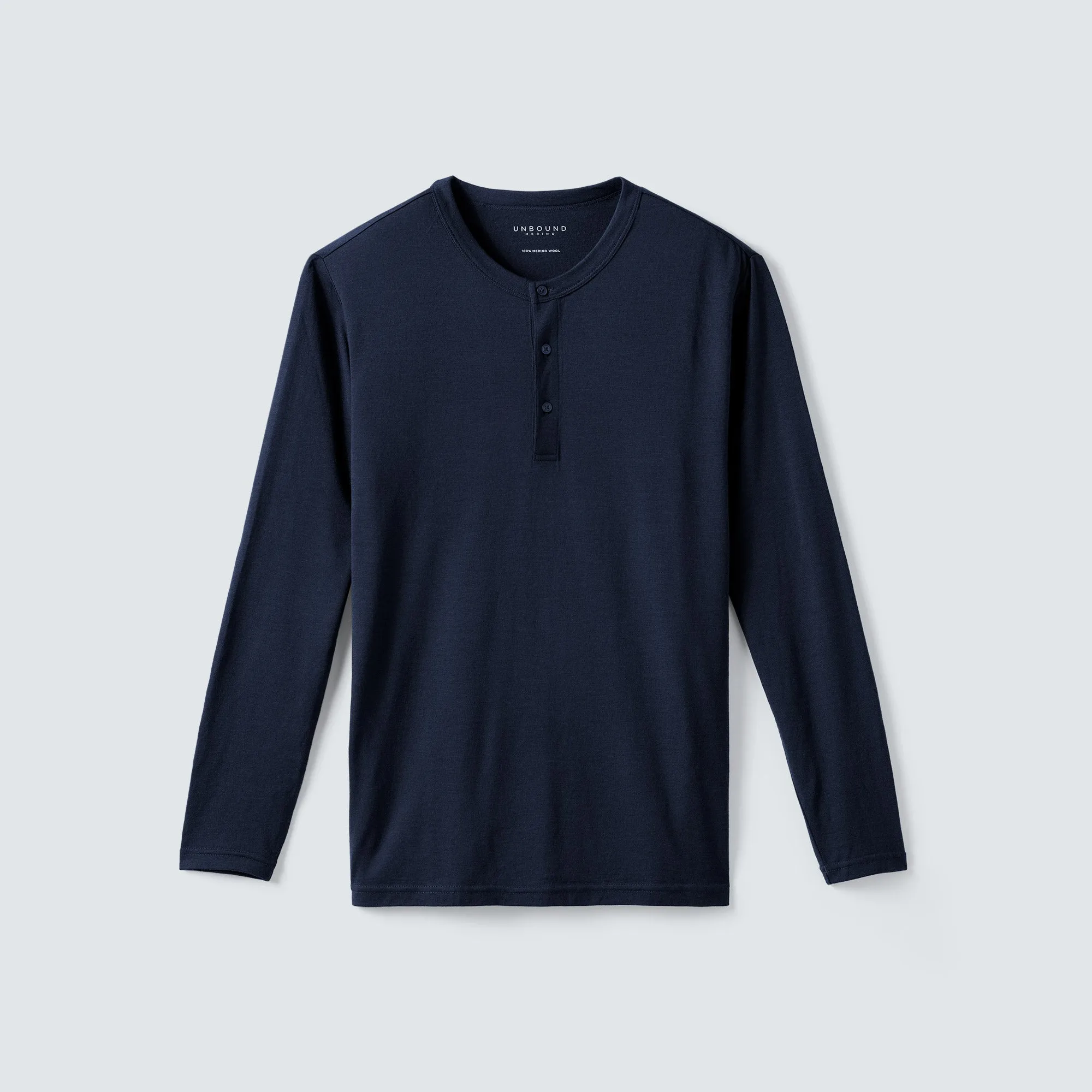 Men's Long Sleeve Merino Henley,Men Tops