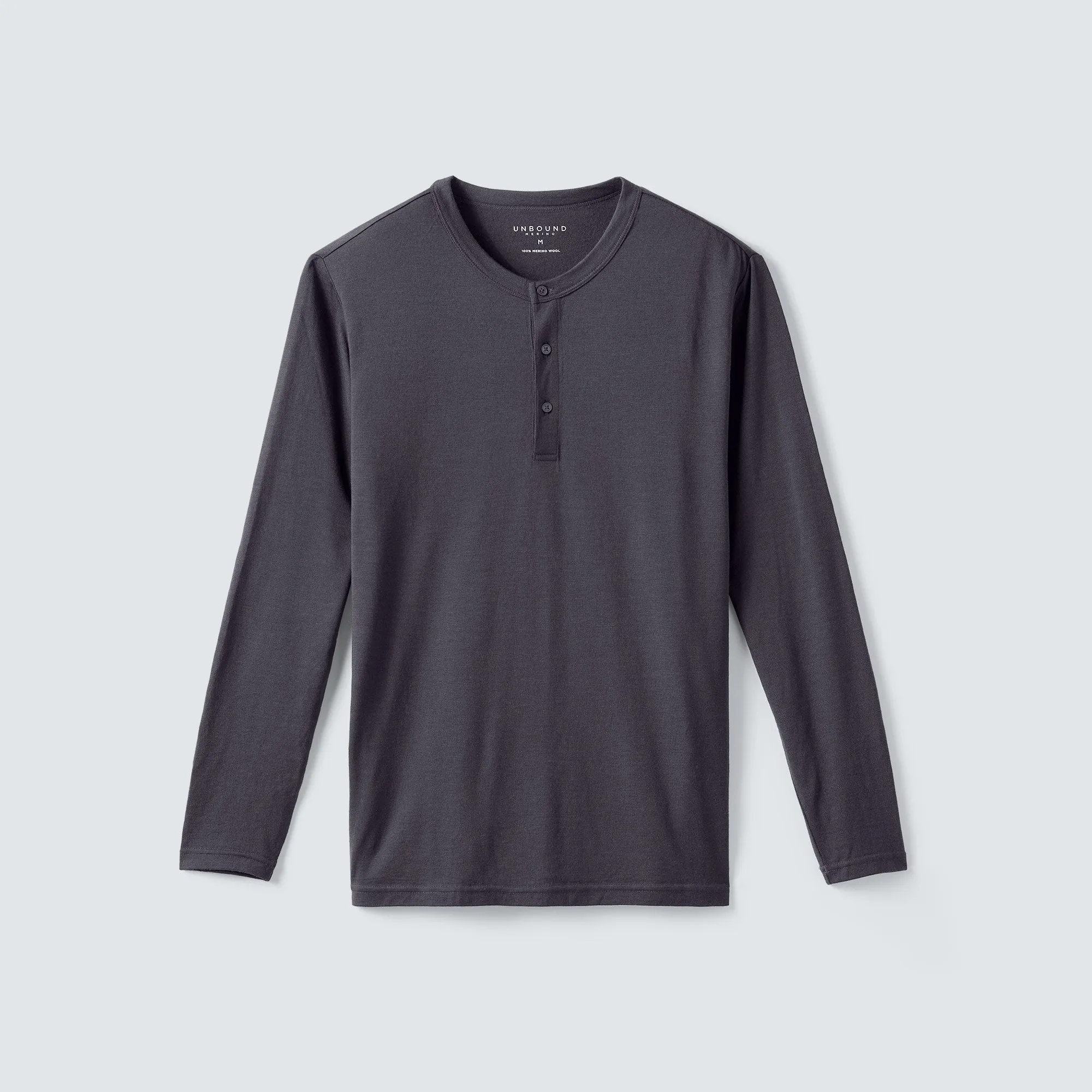 Men's Long Sleeve Merino Henley,Men Tops