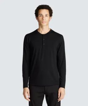 Men's Long Sleeve Merino Henley,Men Tops