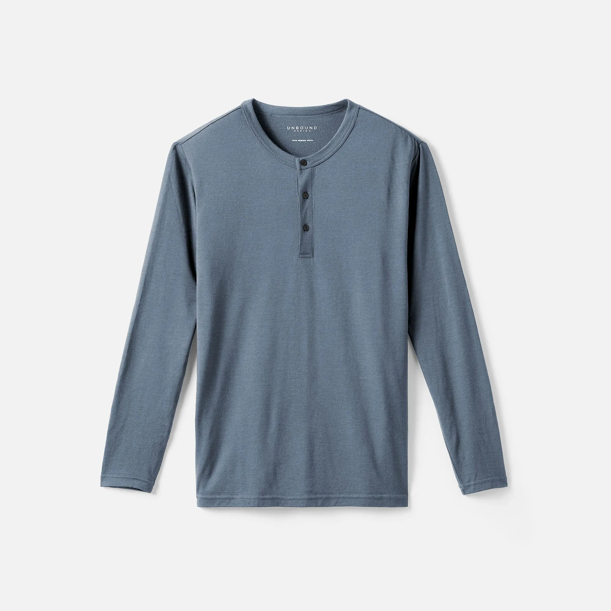 Men's Long Sleeve Merino Henley,Men Tops
