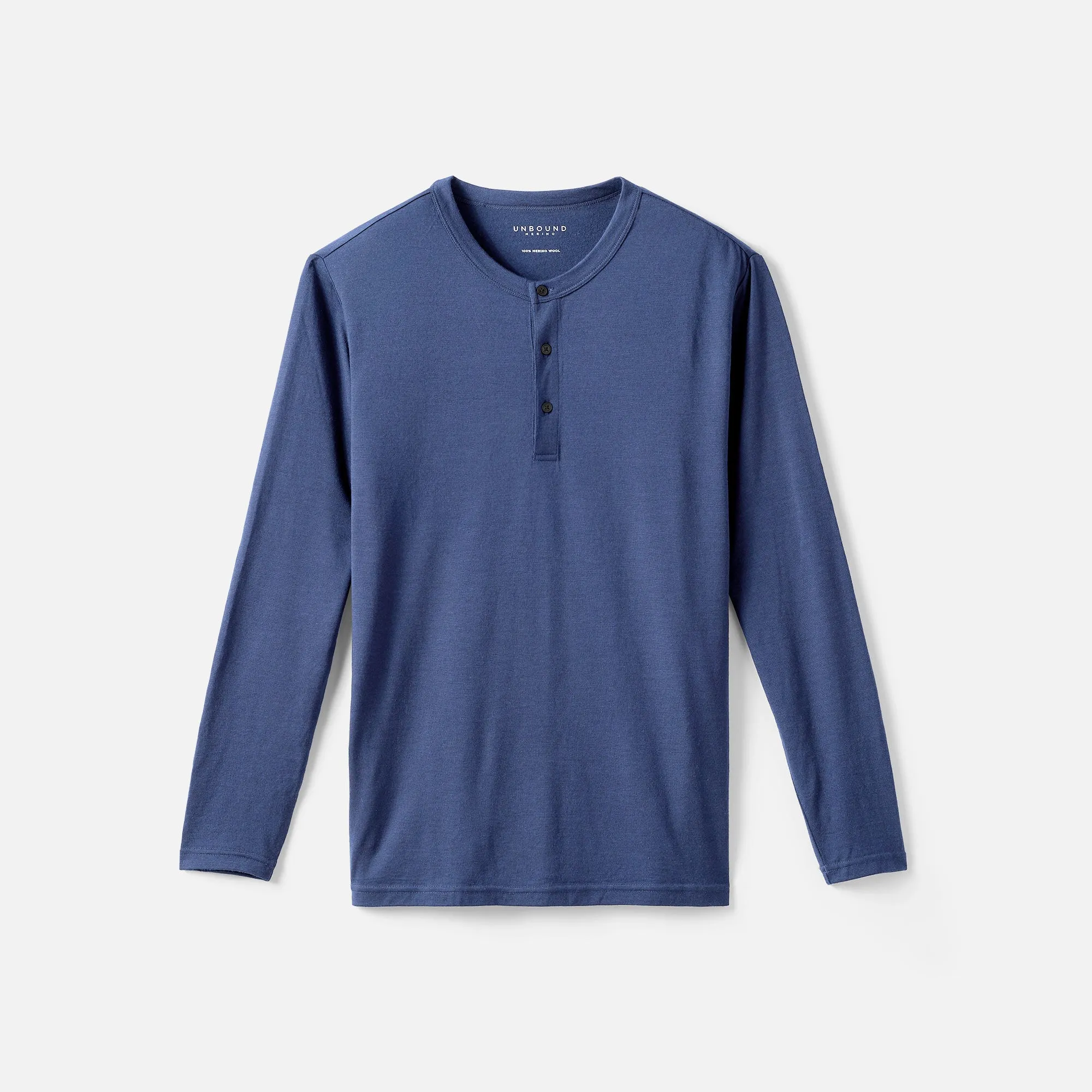 Men's Long Sleeve Merino Henley,Men Tops