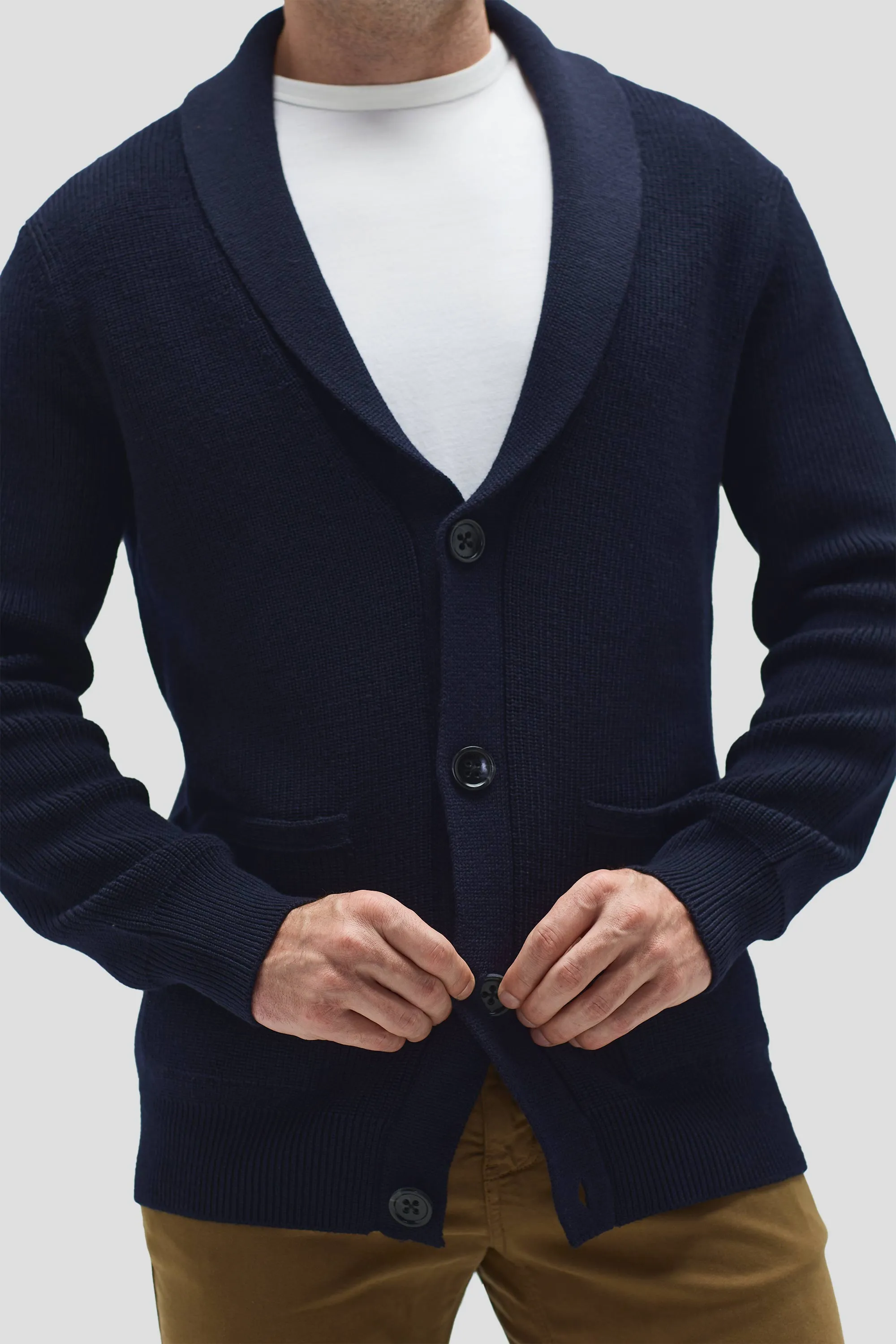 Men's Merino Cardigan,Men Tops
