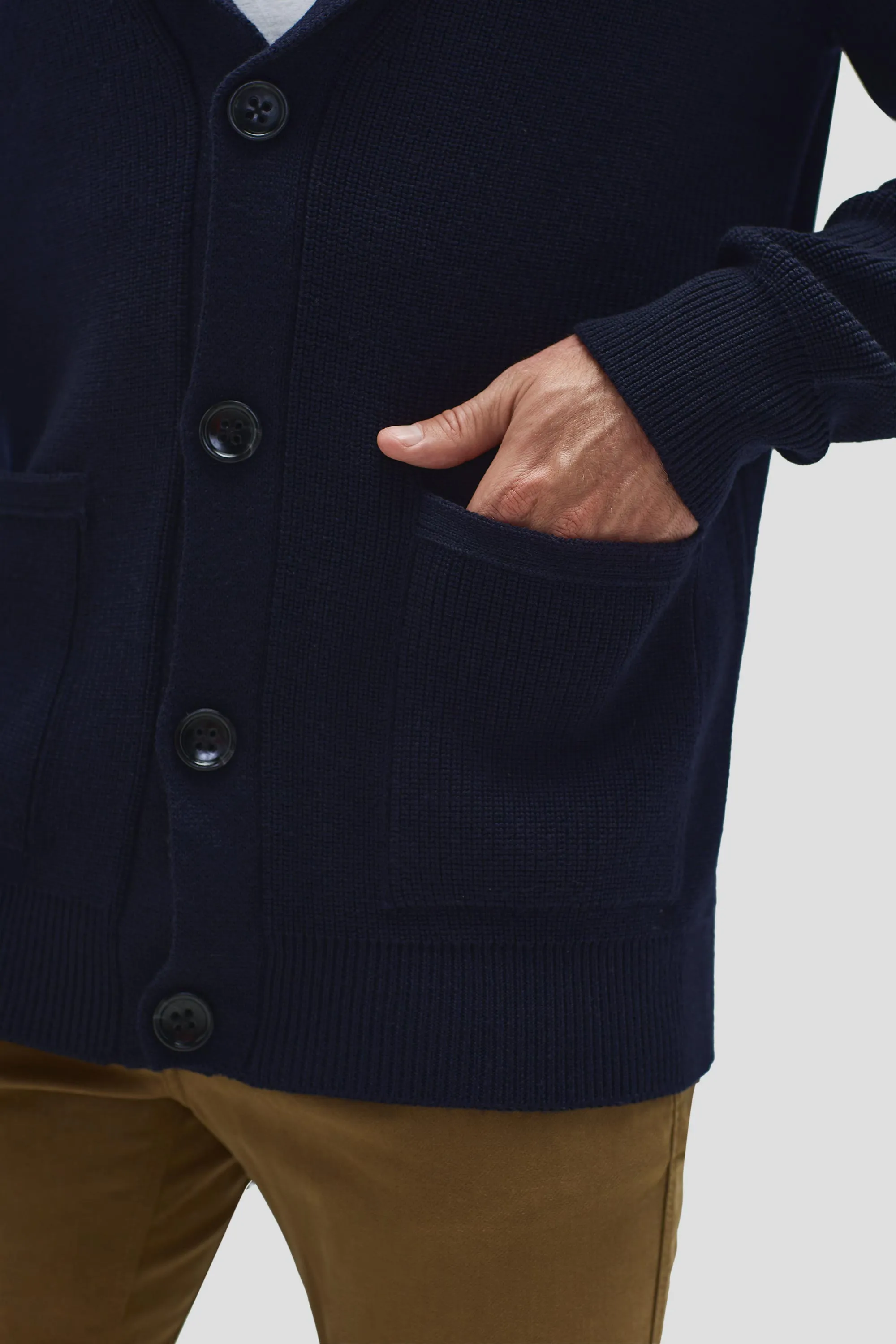 Men's Merino Cardigan,Men Tops