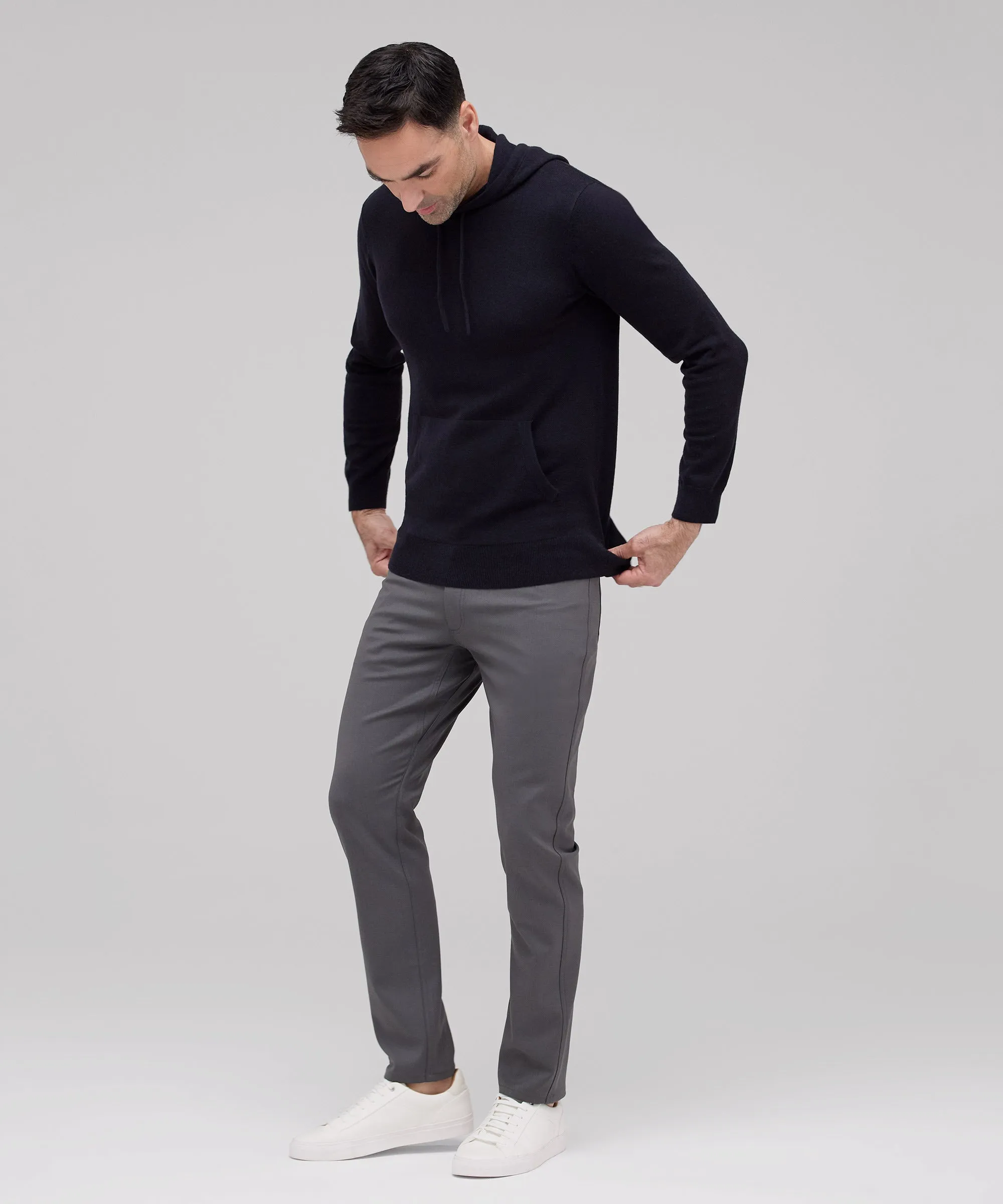 Men's Merino Cashmere Hoodie,Men Tops