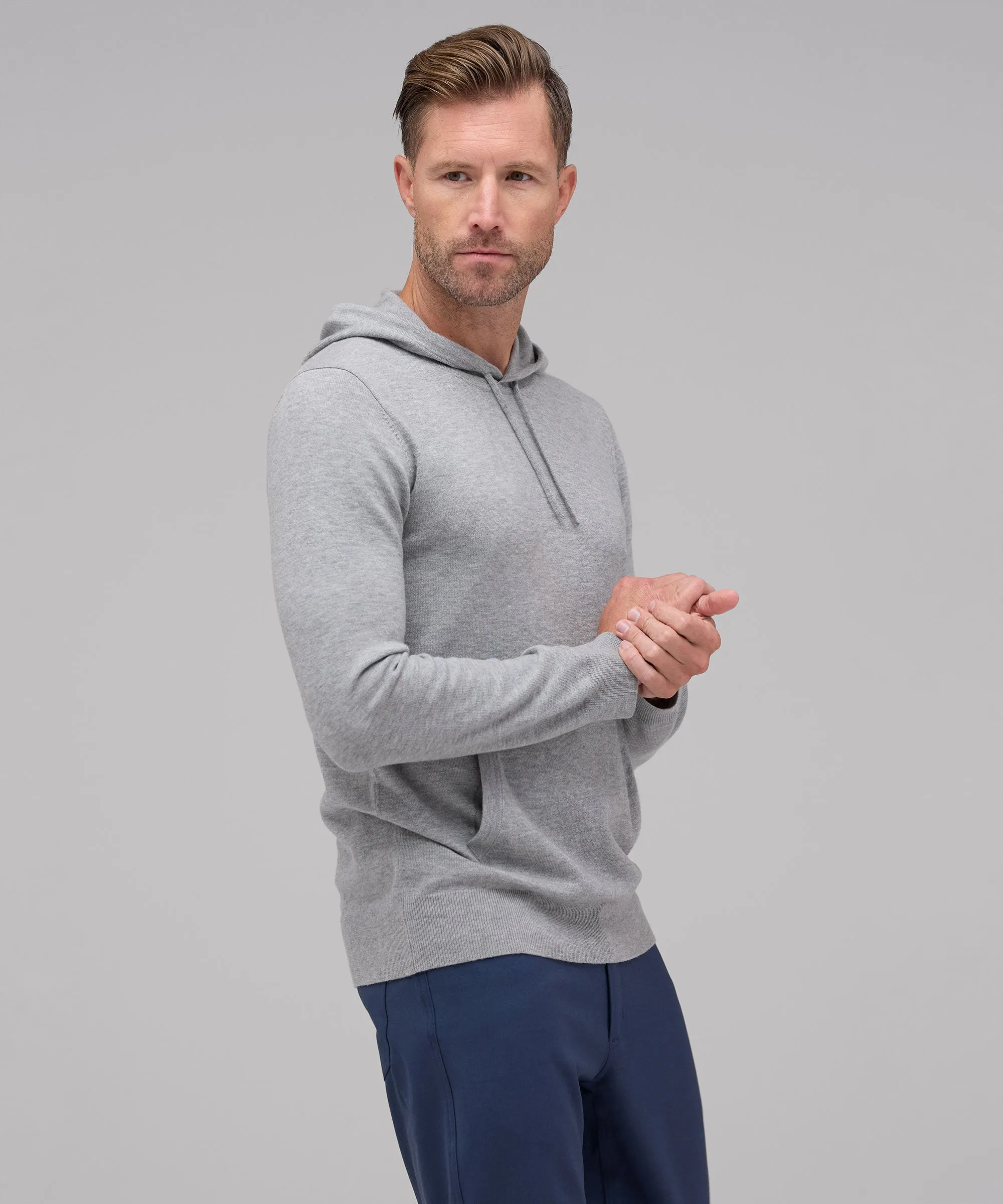 Men's Merino Cashmere Hoodie,Men Tops