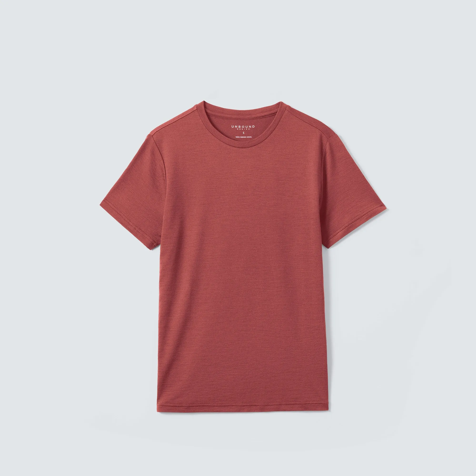 Men's Merino Crew Neck T-Shirt,Men Tops