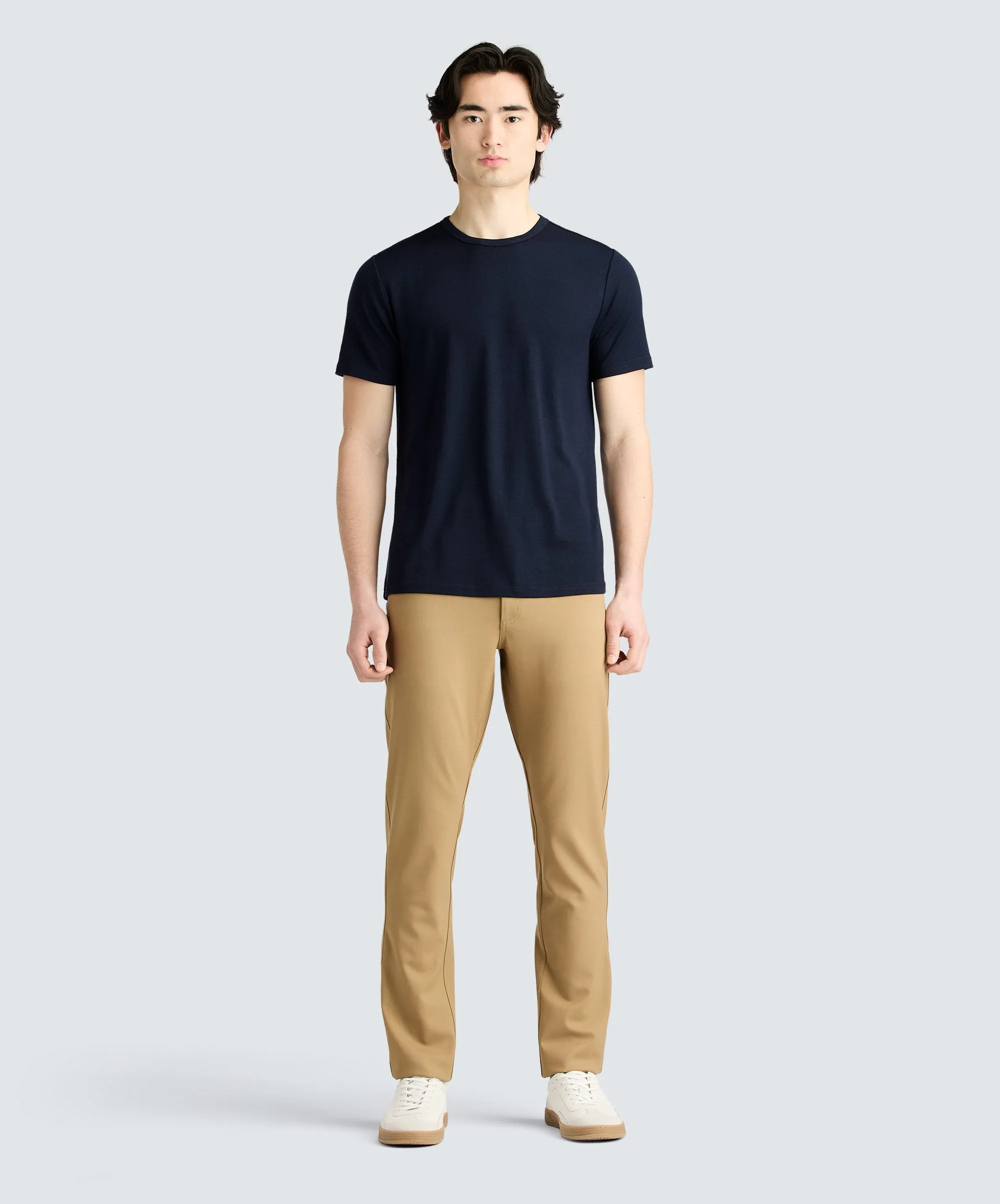 Men's Merino Crew Neck T-Shirt,Men Tops