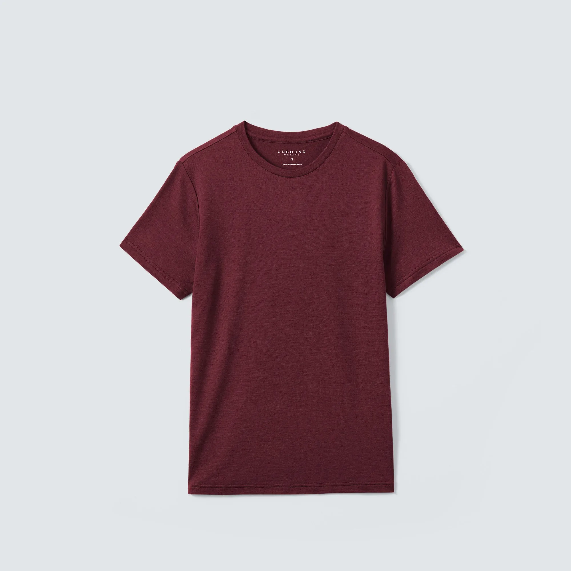 Men's Merino Crew Neck T-Shirt,Men Tops