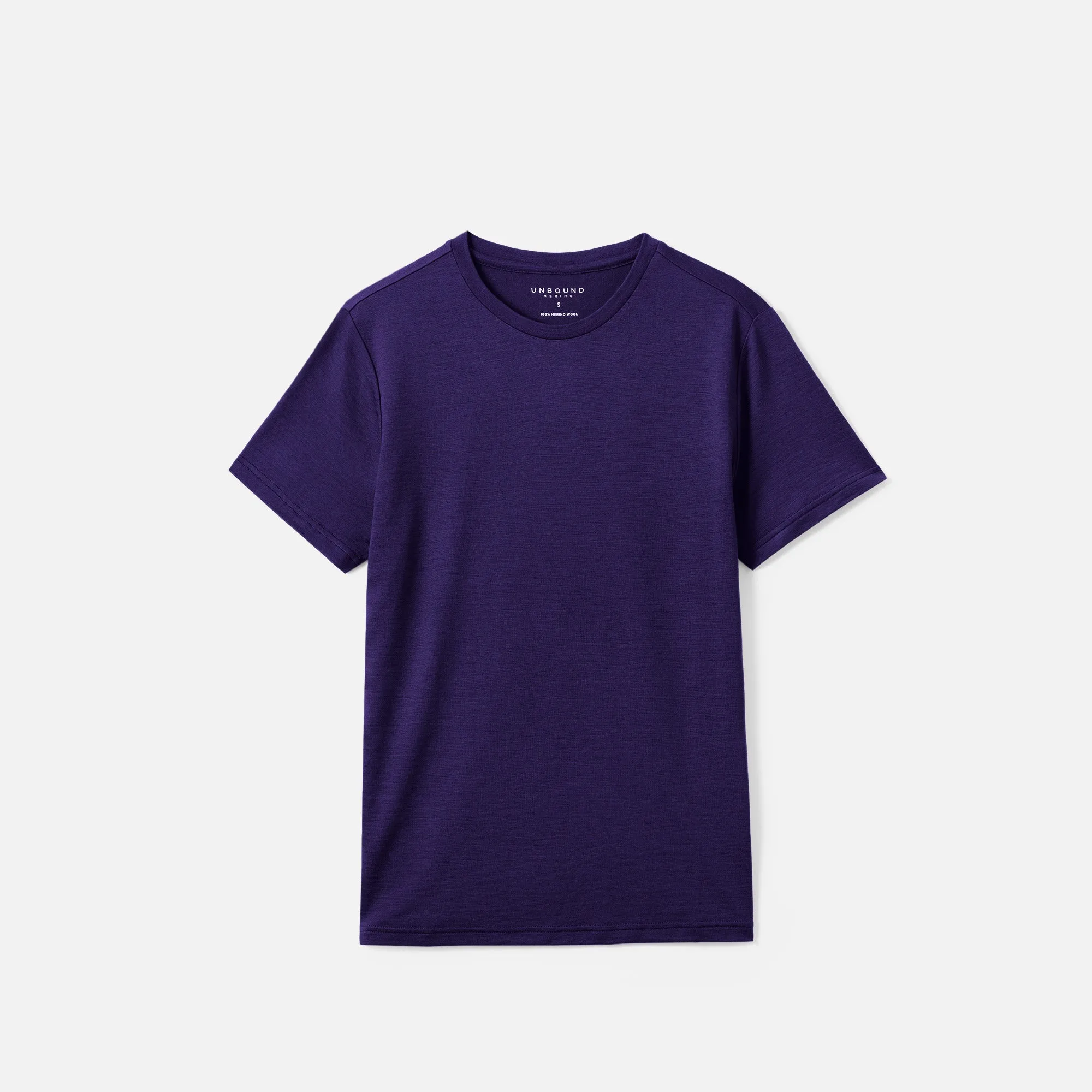 Men's Merino Crew Neck T-Shirt,Men Tops
