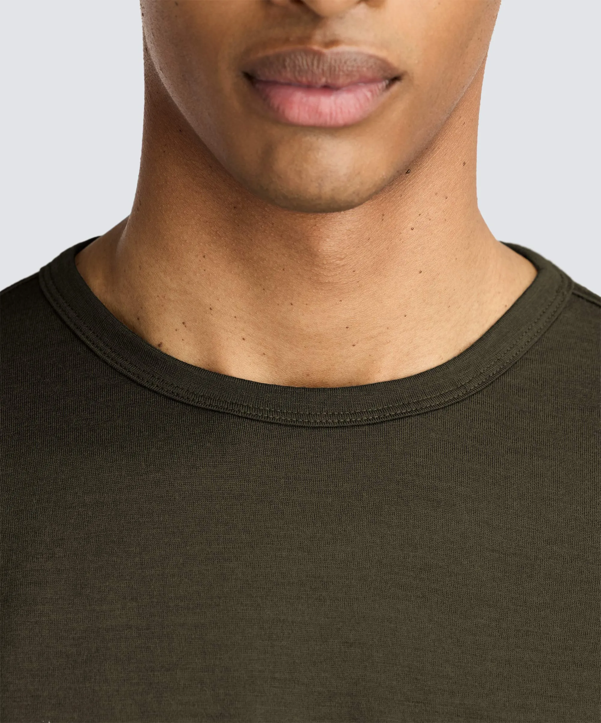 Men's Merino Crew Neck T-Shirt,Men Tops