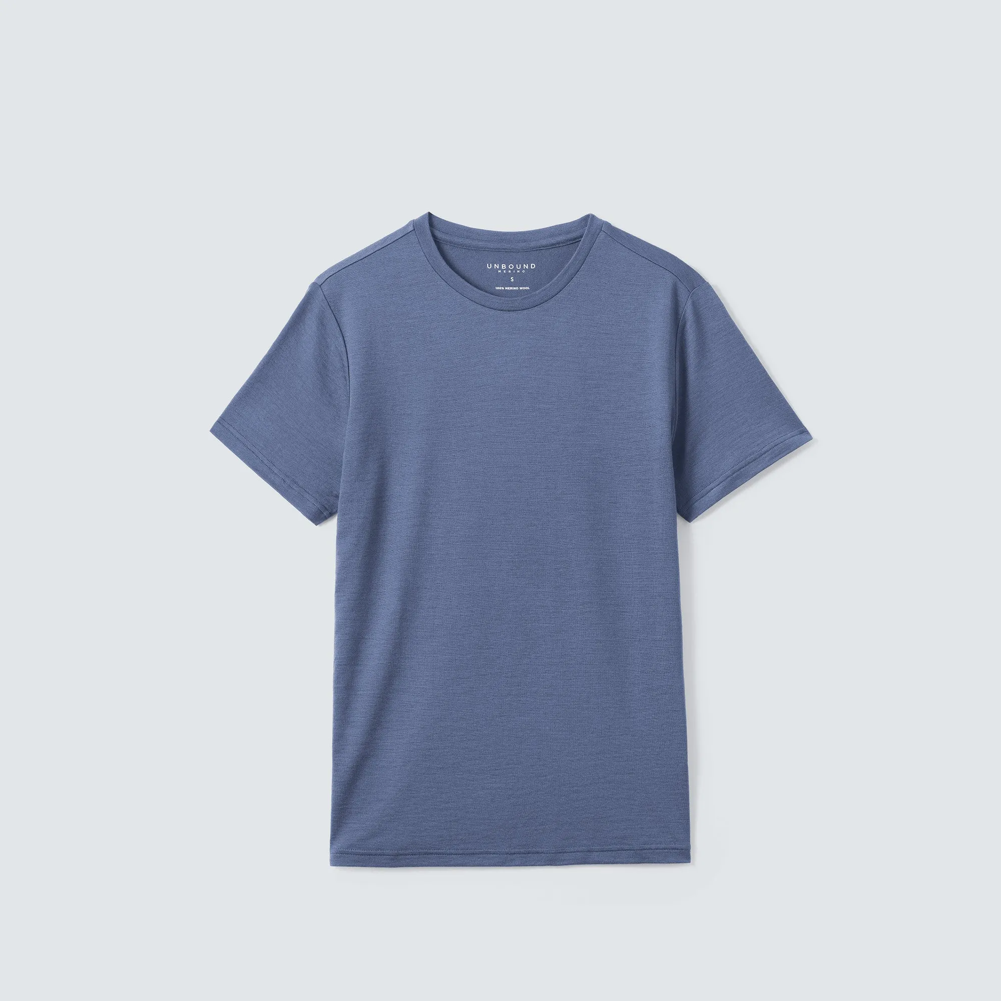 Men's Merino Crew Neck T-Shirt,Men Tops