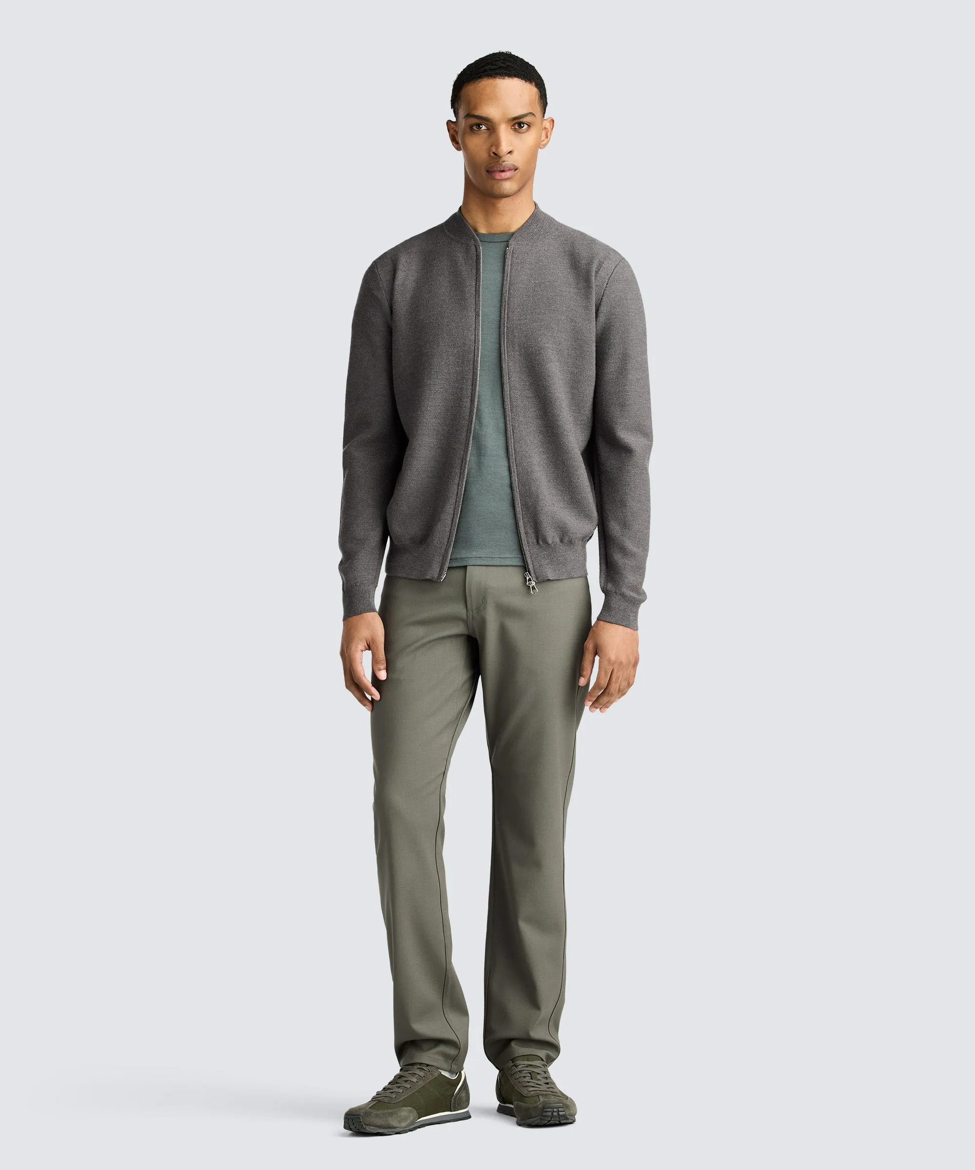 Men's Merino Crew Neck T-Shirt,Men Tops