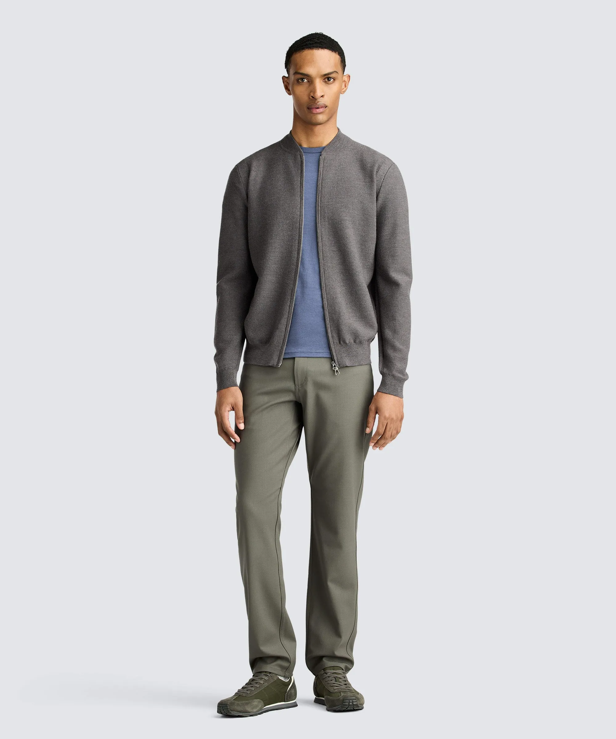 Men's Merino Crew Neck T-Shirt,Men Tops