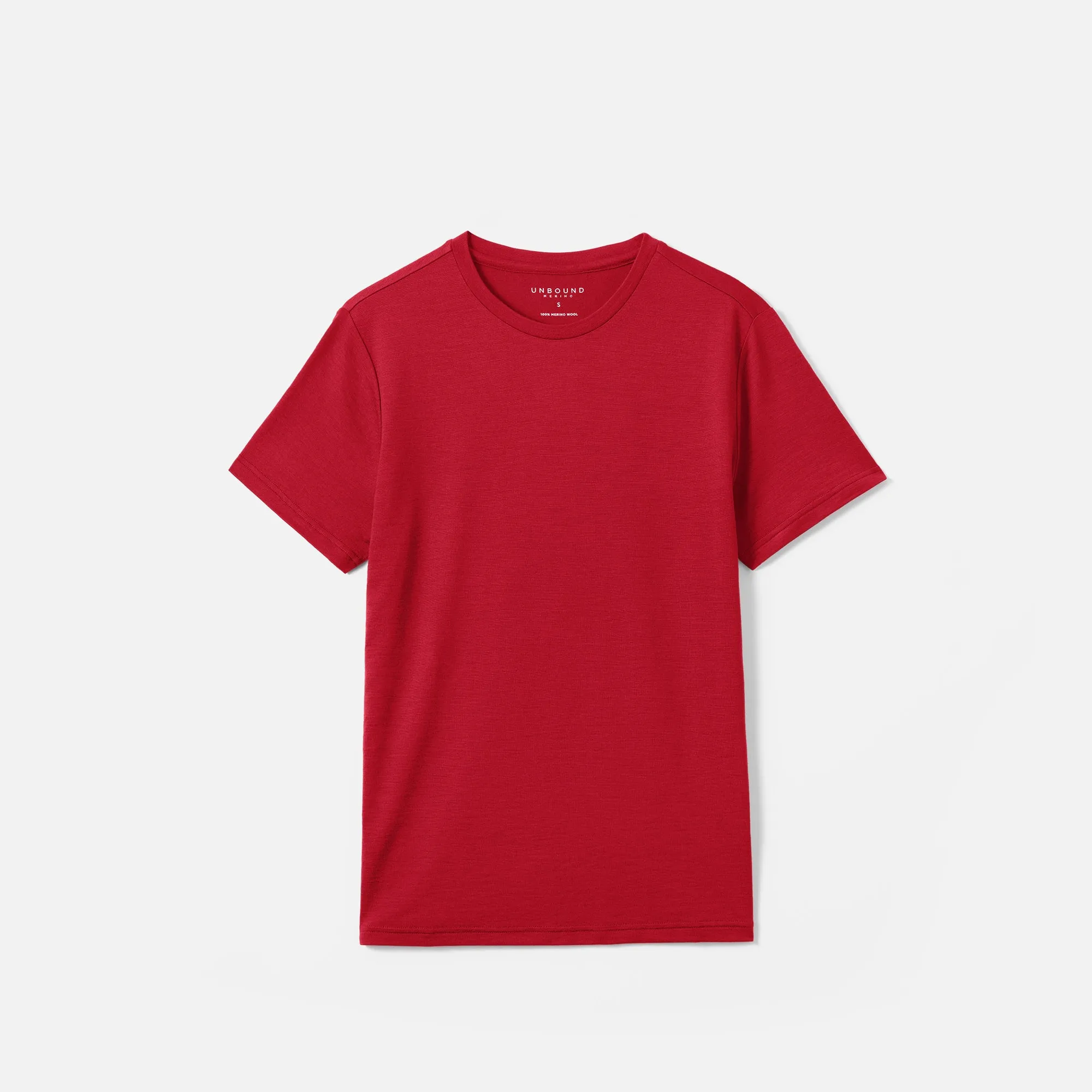 Men's Merino Crew Neck T-Shirt,Men Tops