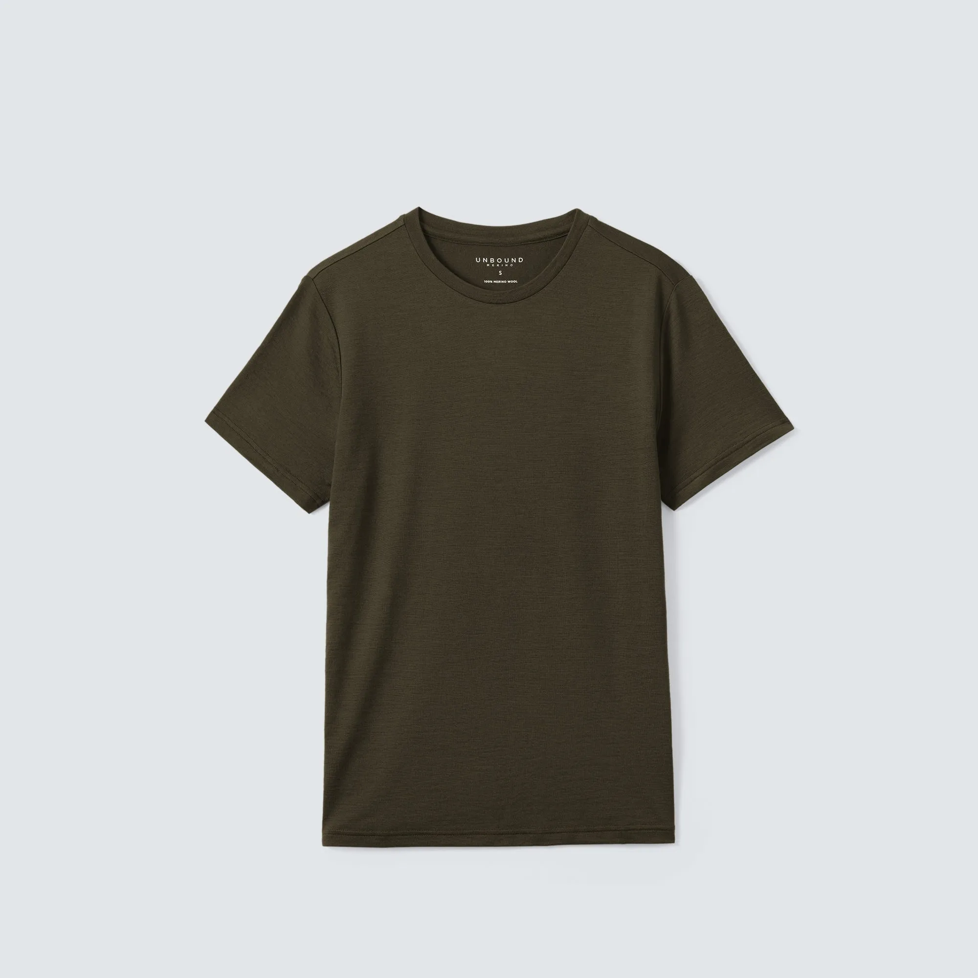 Men's Merino Crew Neck T-Shirt,Men Tops