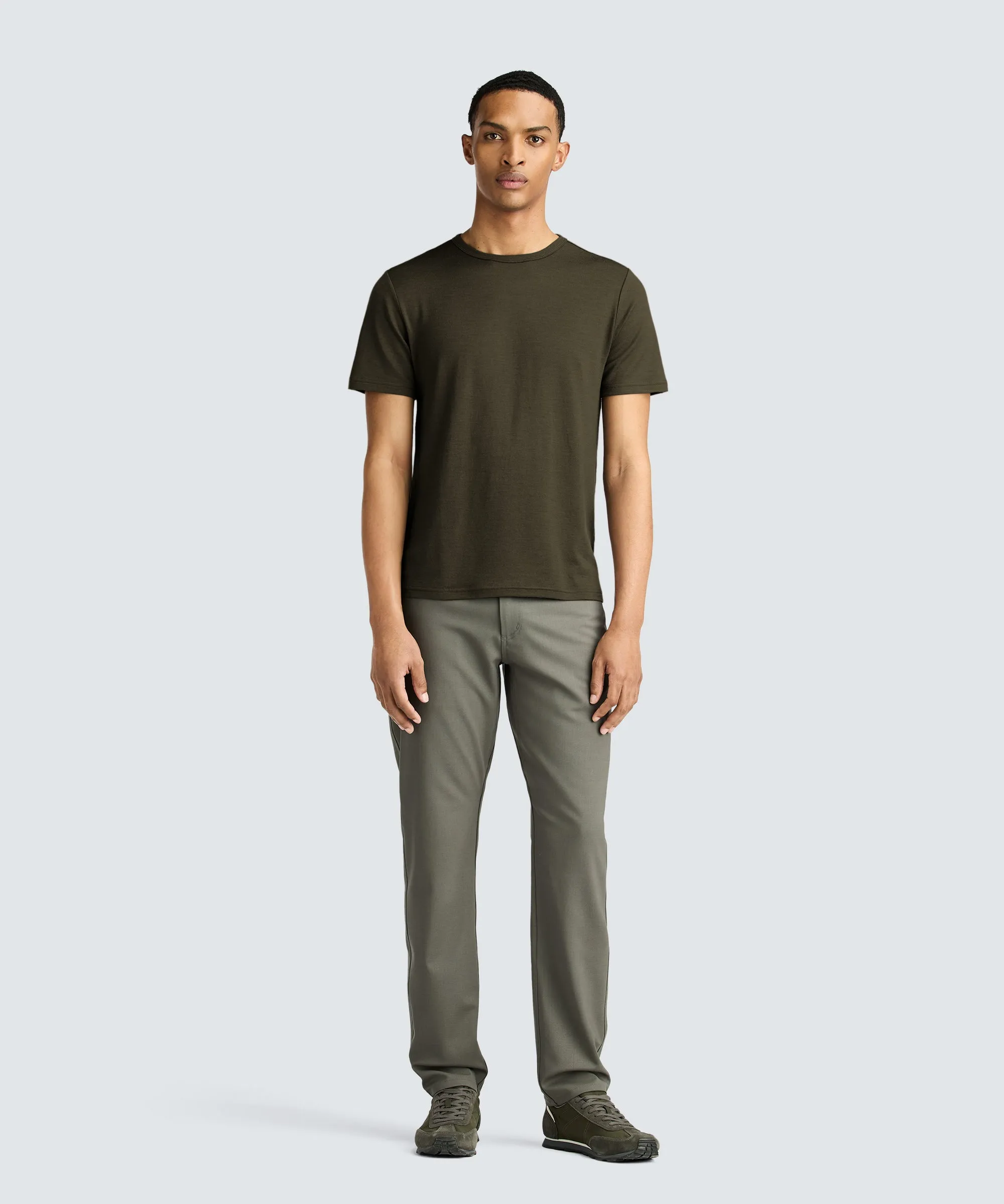 Men's Merino Crew Neck T-Shirt,Men Tops