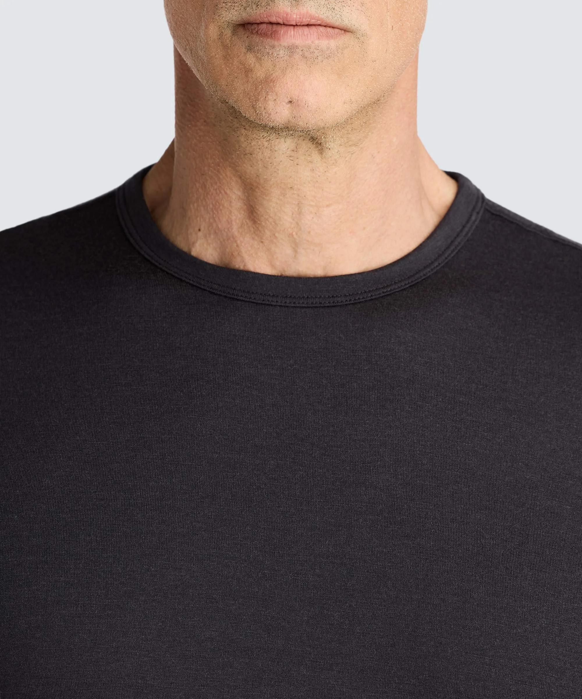 Men's Merino Crew Neck T-Shirt,Men Tops