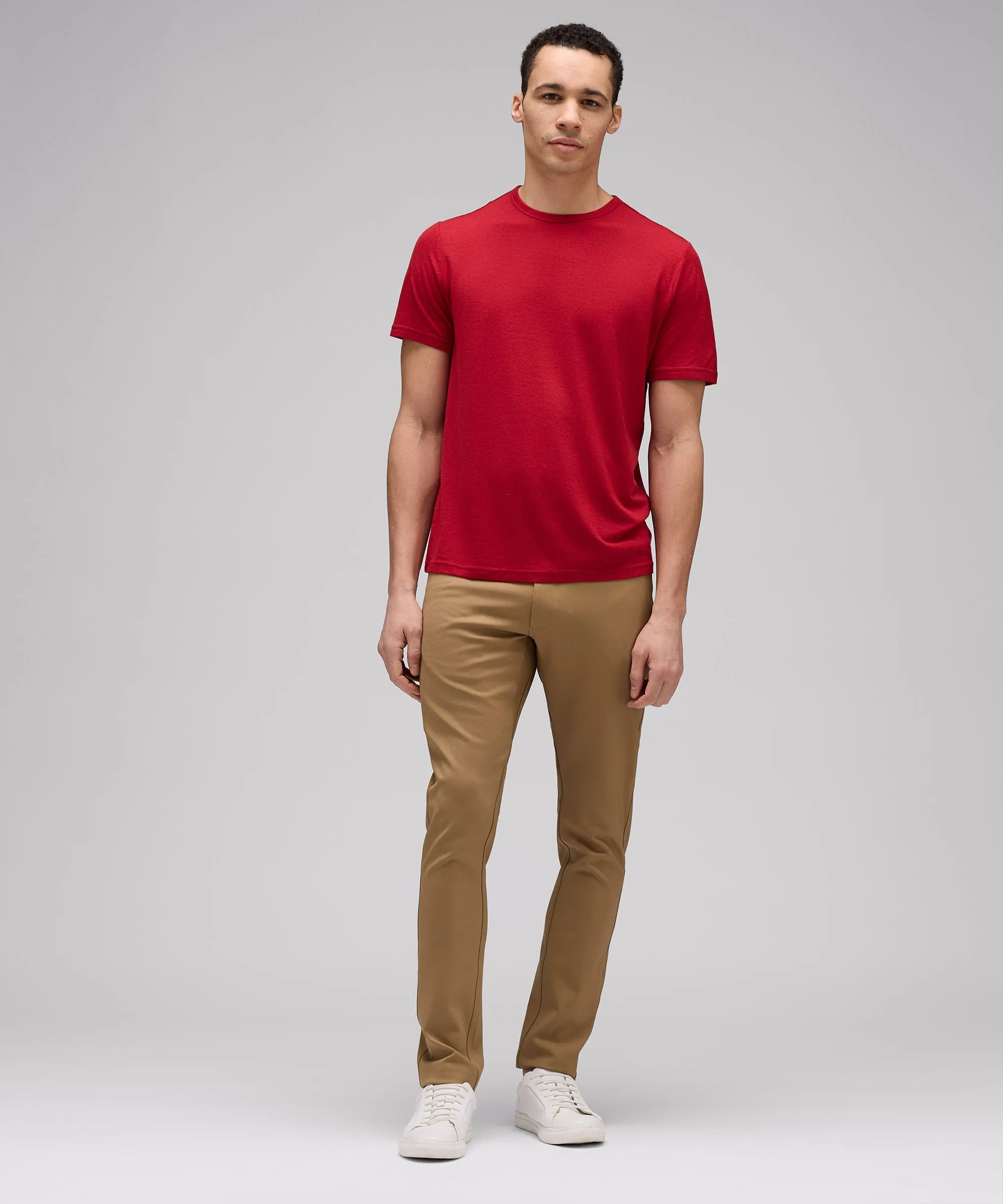 Men's Merino Crew Neck T-Shirt,Men Tops