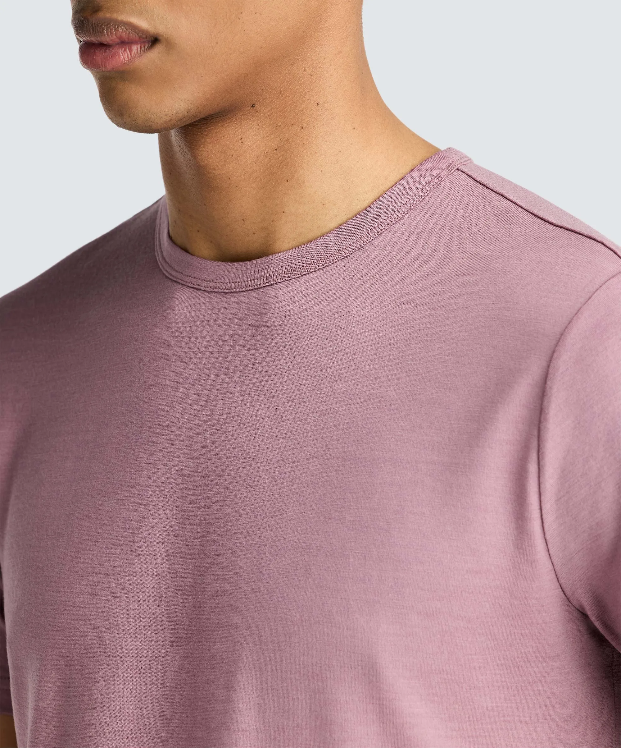 Men's Merino Crew Neck T-Shirt,Men Tops