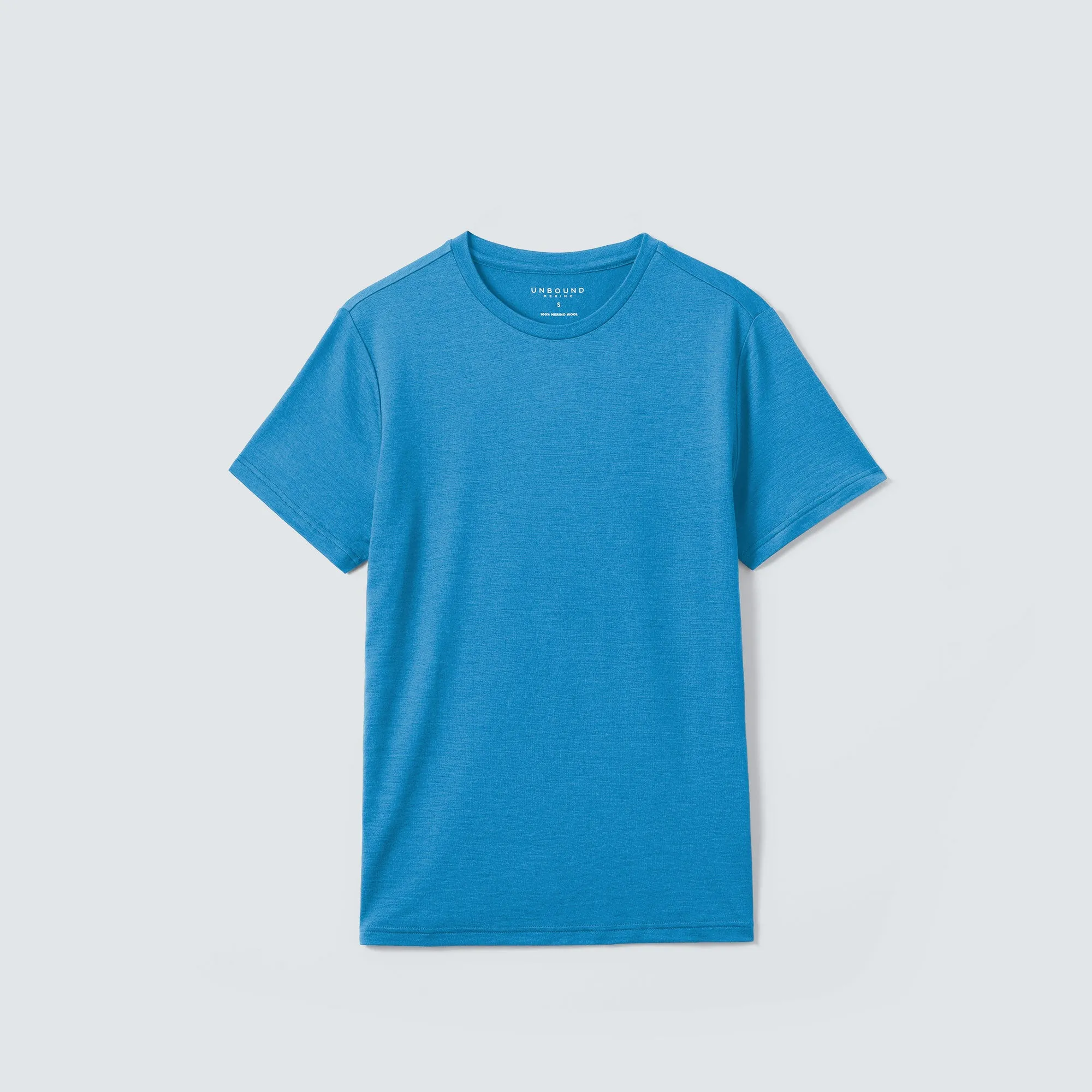 Men's Merino Crew Neck T-Shirt,Men Tops