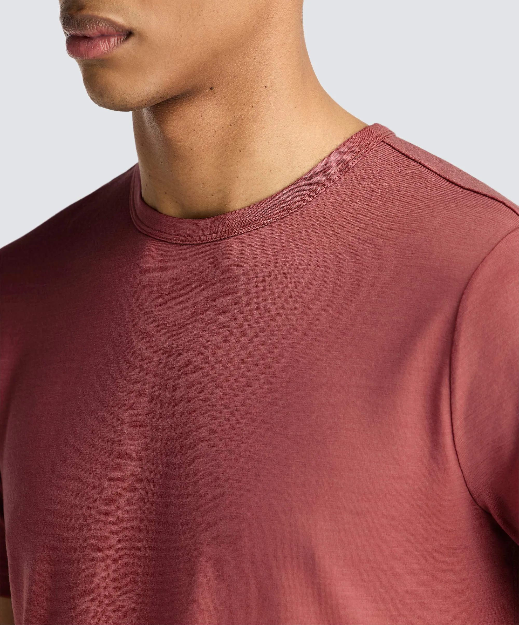 Men's Merino Crew Neck T-Shirt,Men Tops
