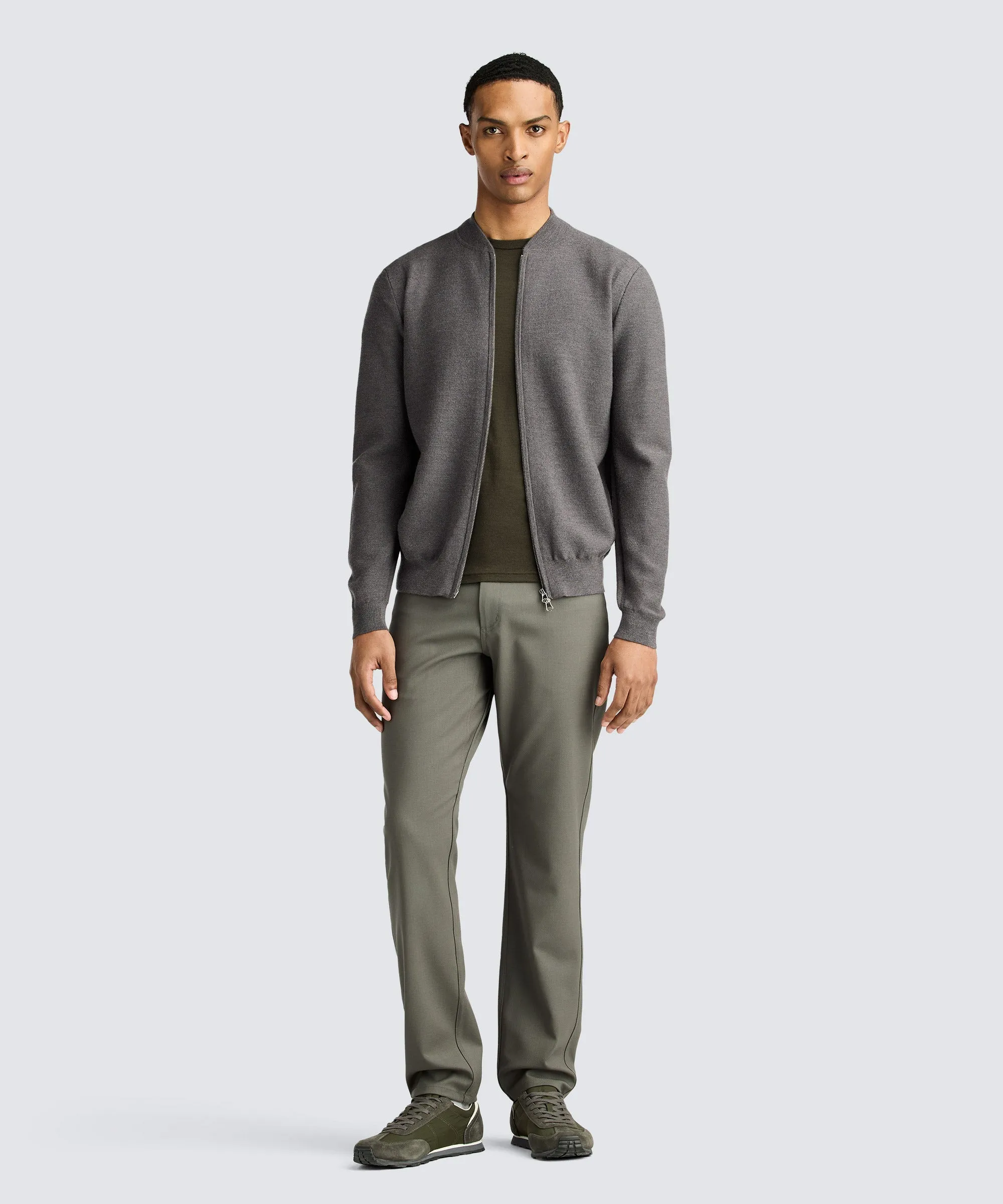 Men's Merino Crew Neck T-Shirt,Men Tops