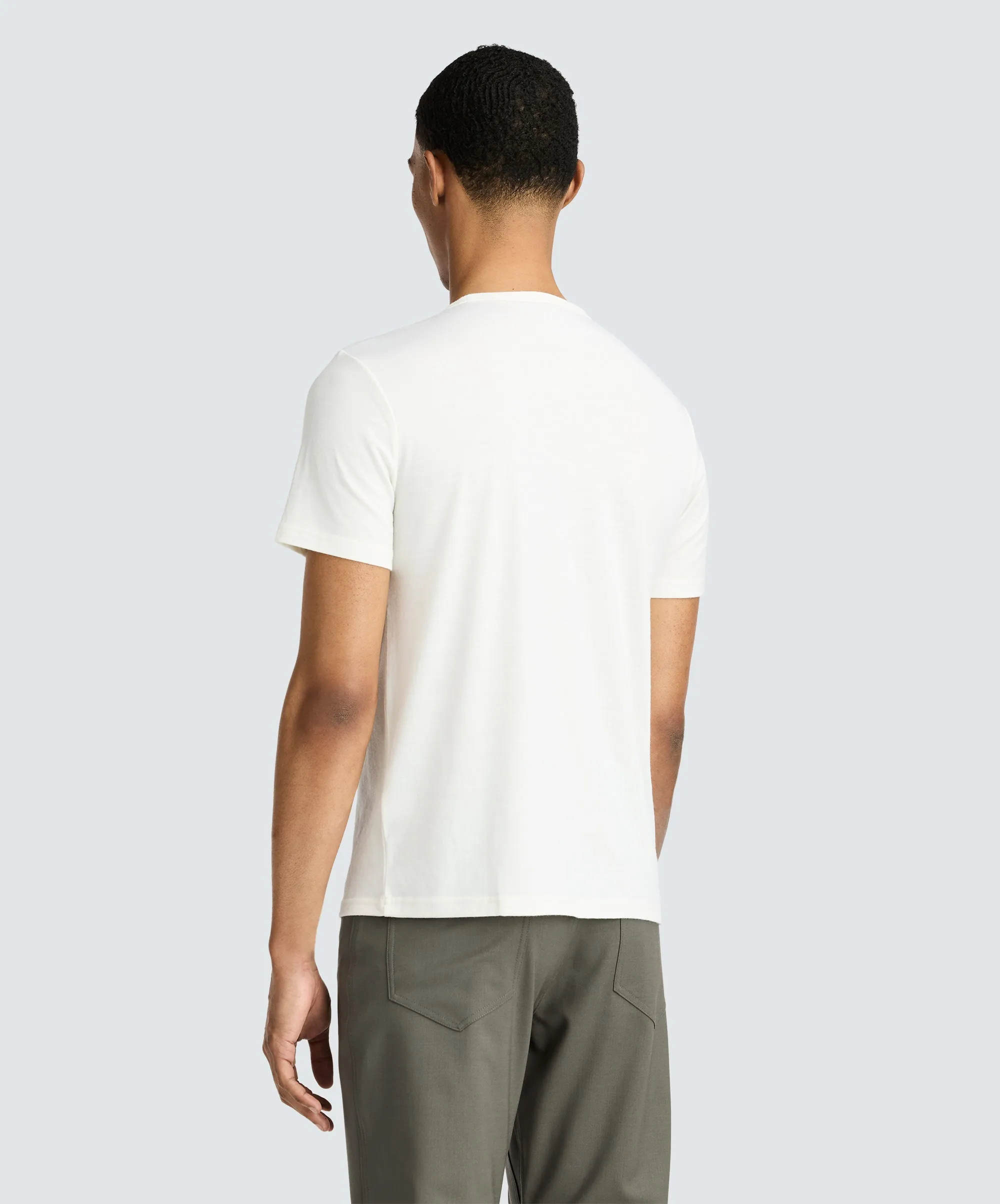 Men's Merino Crew Neck T-Shirt,Men Tops