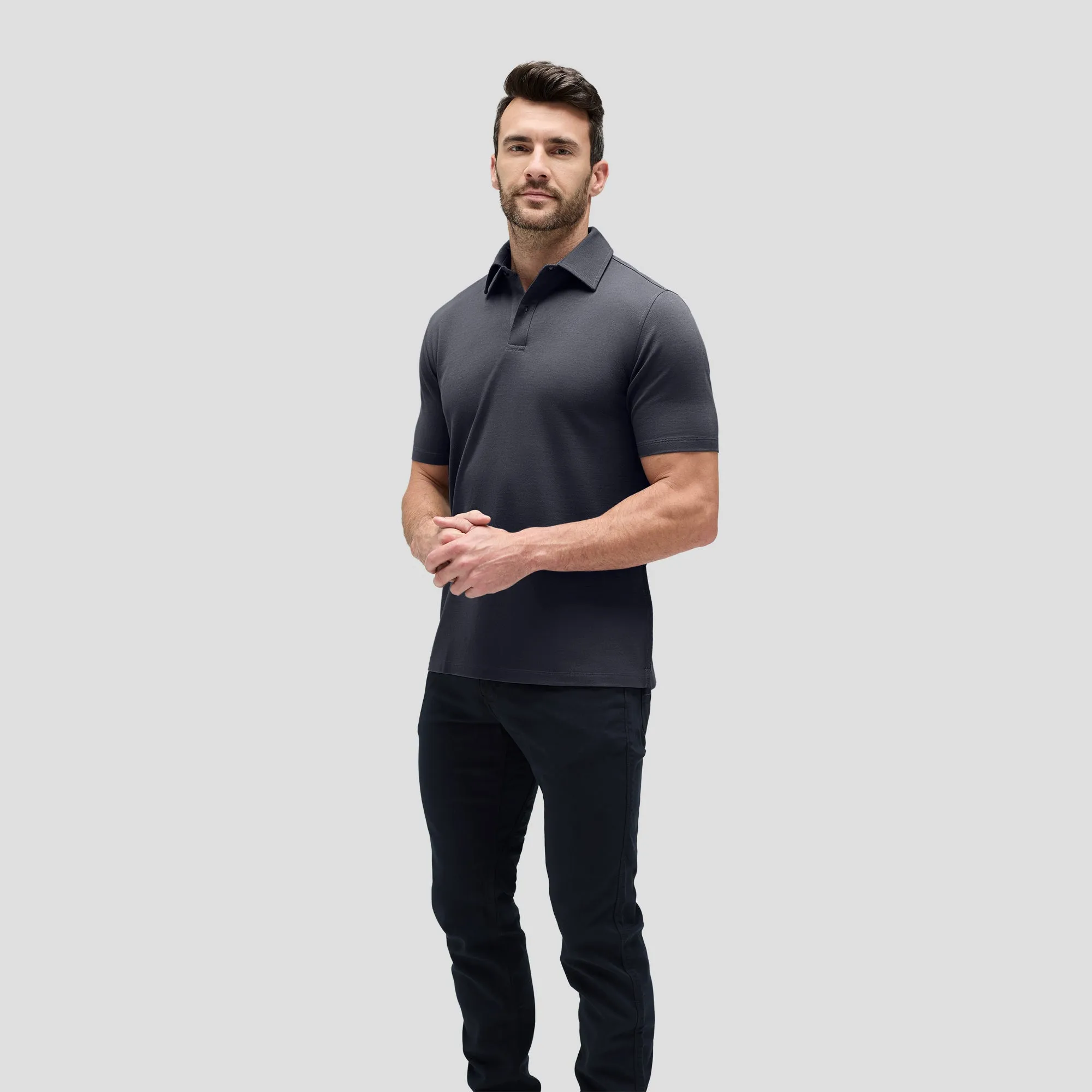 Men's Merino Polo,Men Tops
