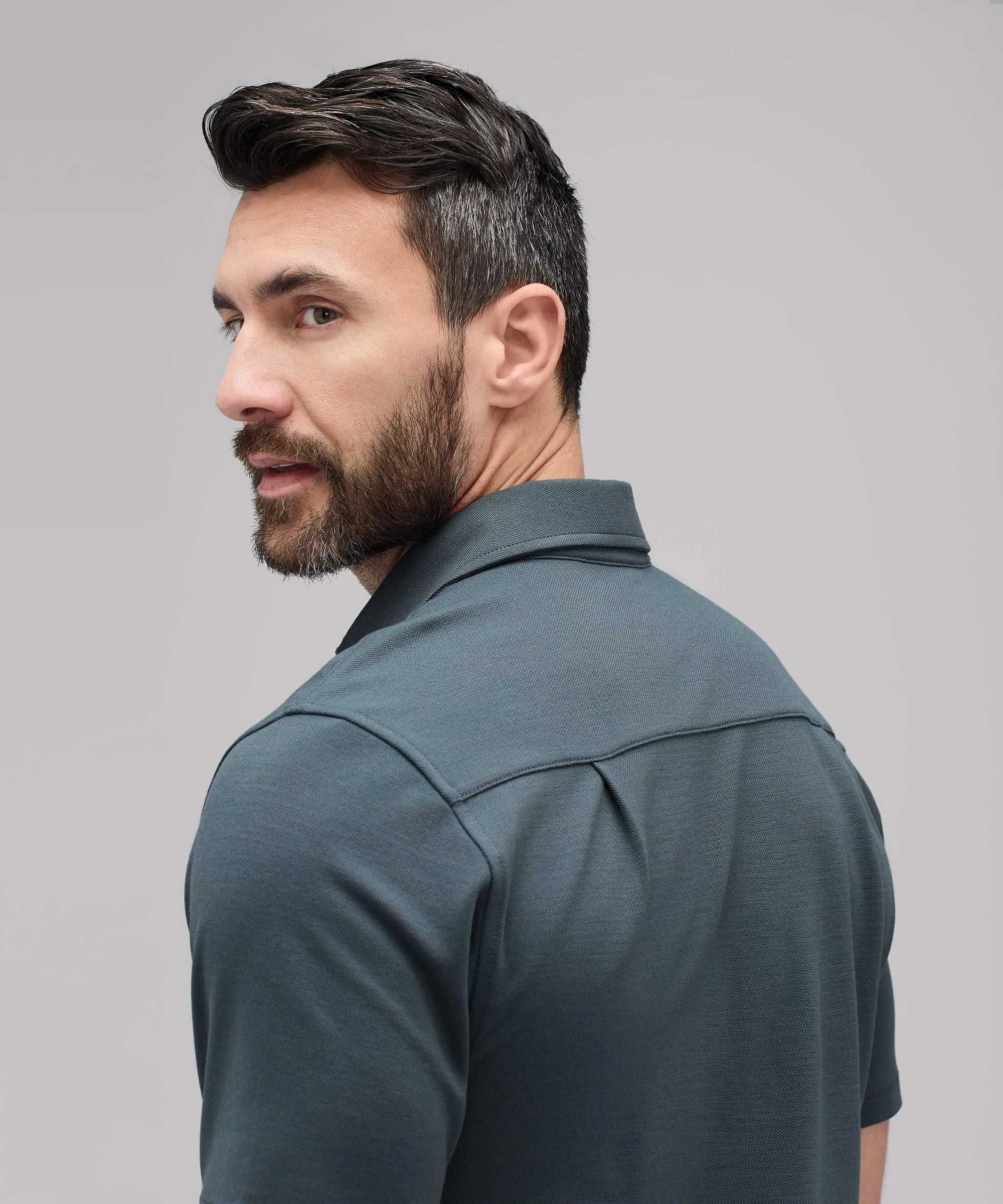 Men's Merino Polo,Men Tops