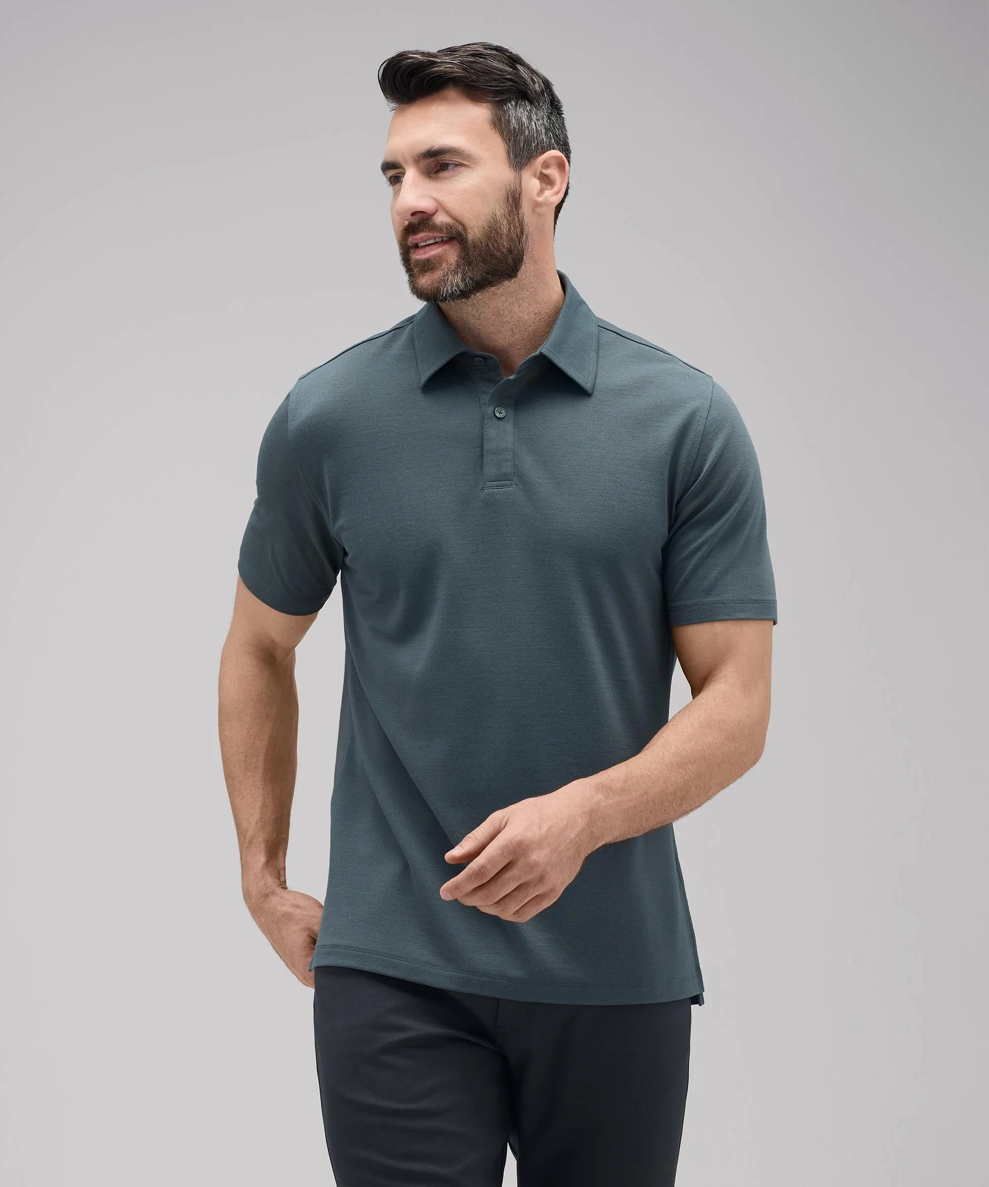 Men's Merino Polo,Men Tops