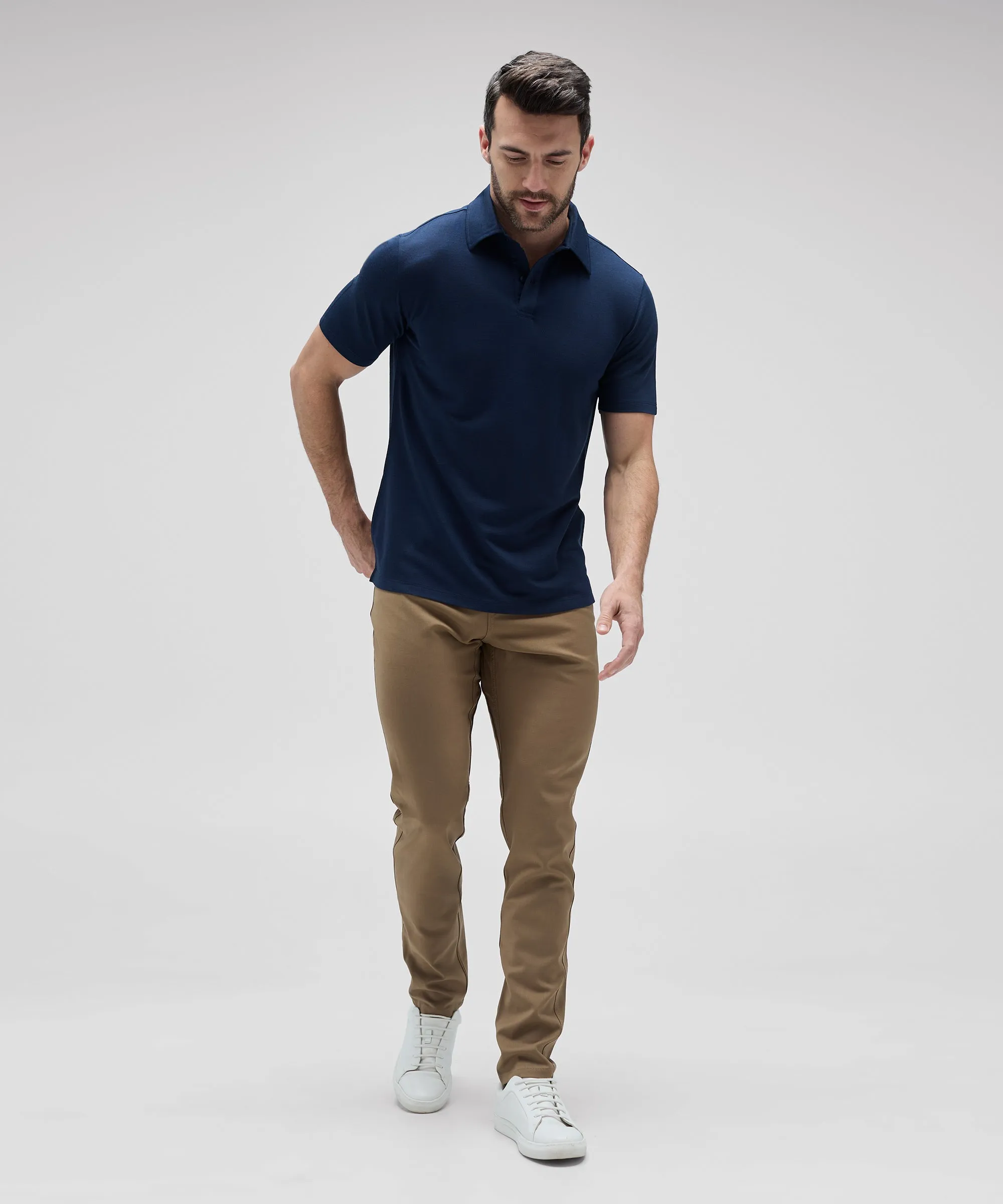 Men's Merino Polo,Men Tops